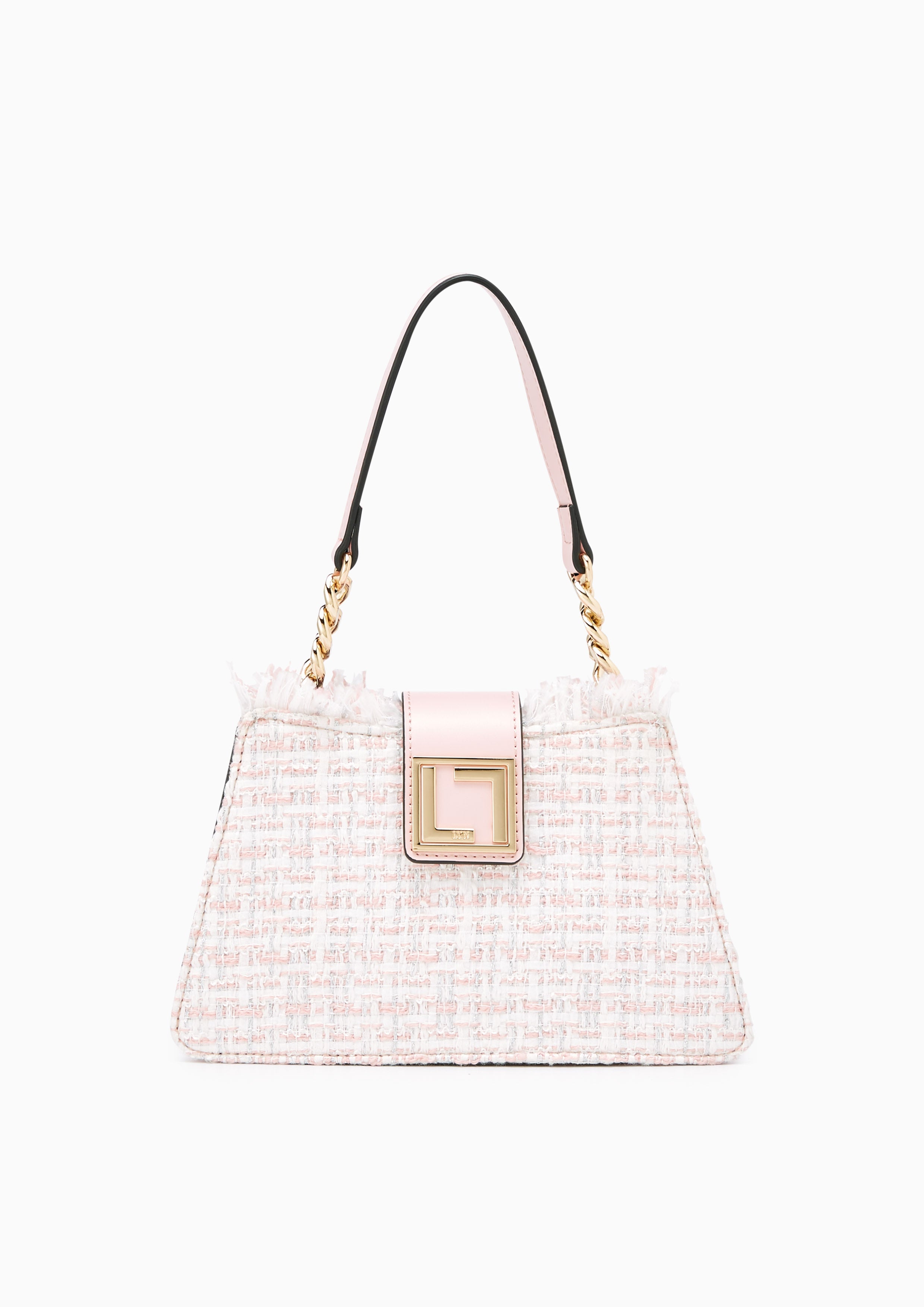 Twilla Tweed Plain Crossbody Bag Pink - Lyn TH