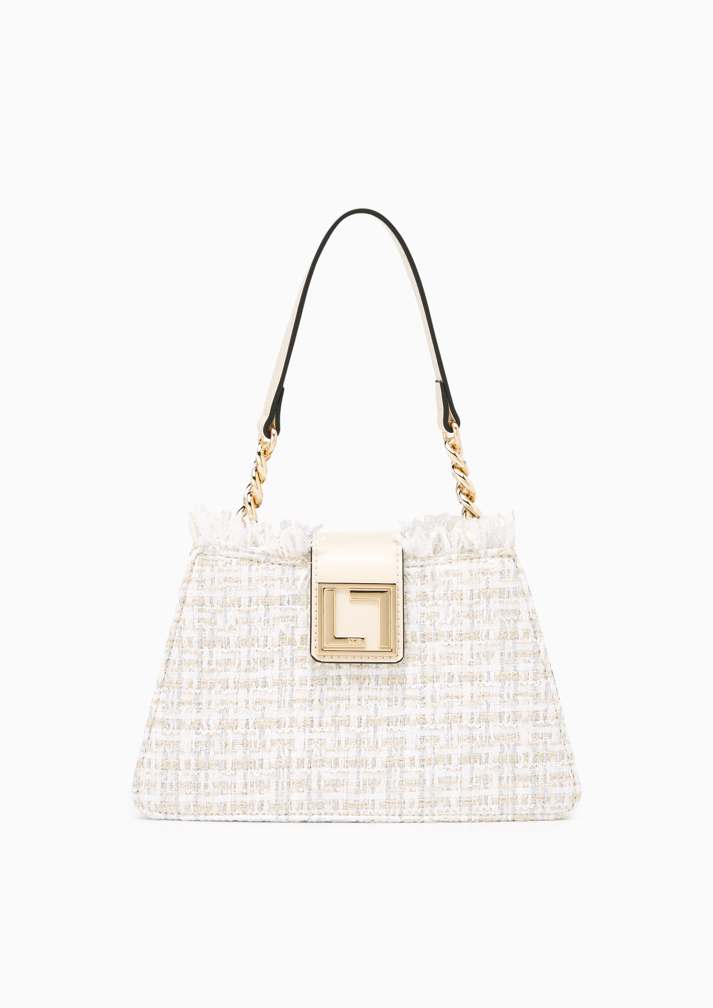 Twilla Tweed Plain Crossbody Bag Ivory - Lyn TH