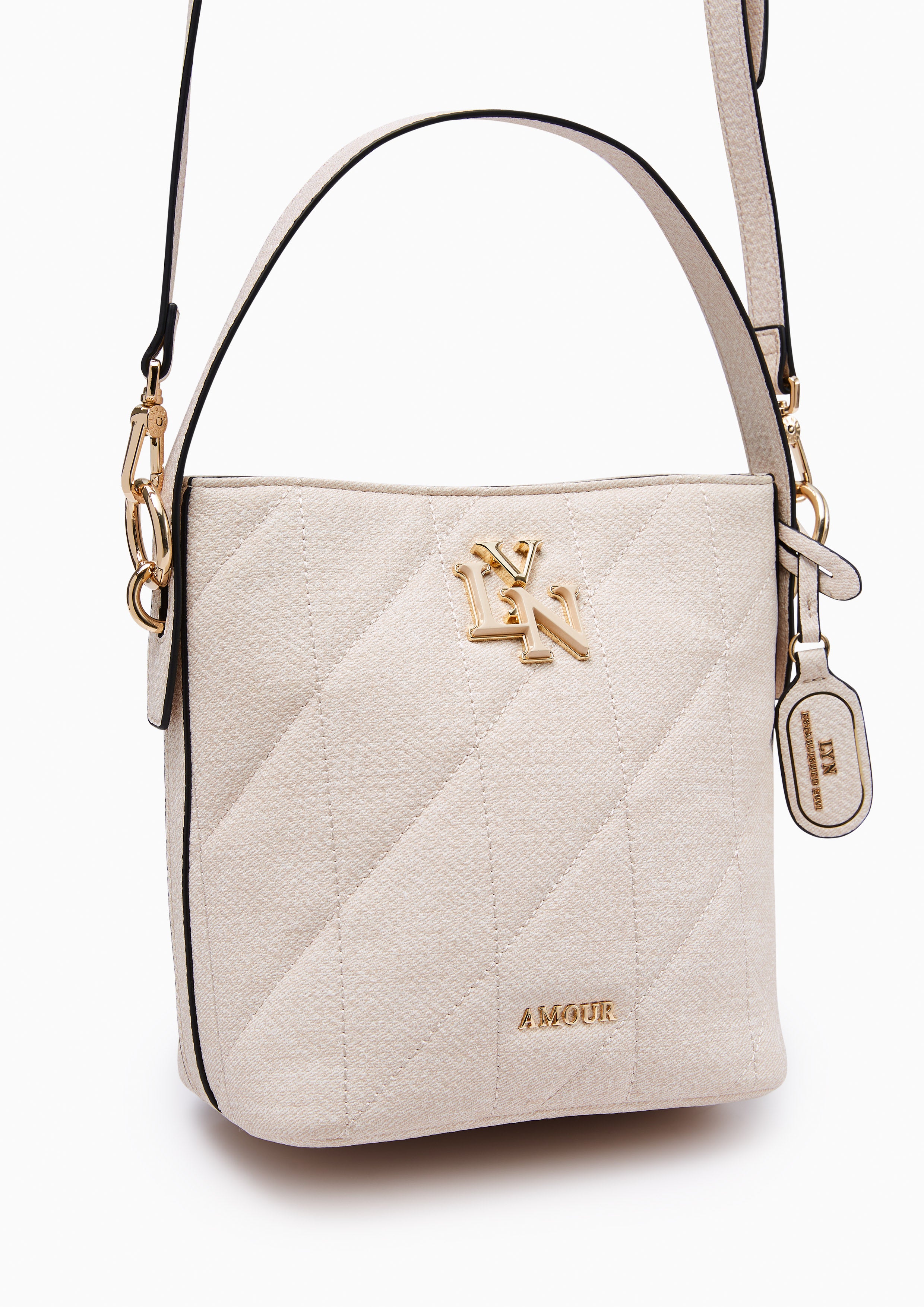 New Gastonia M Bucket Bag Beige - Lyn TH