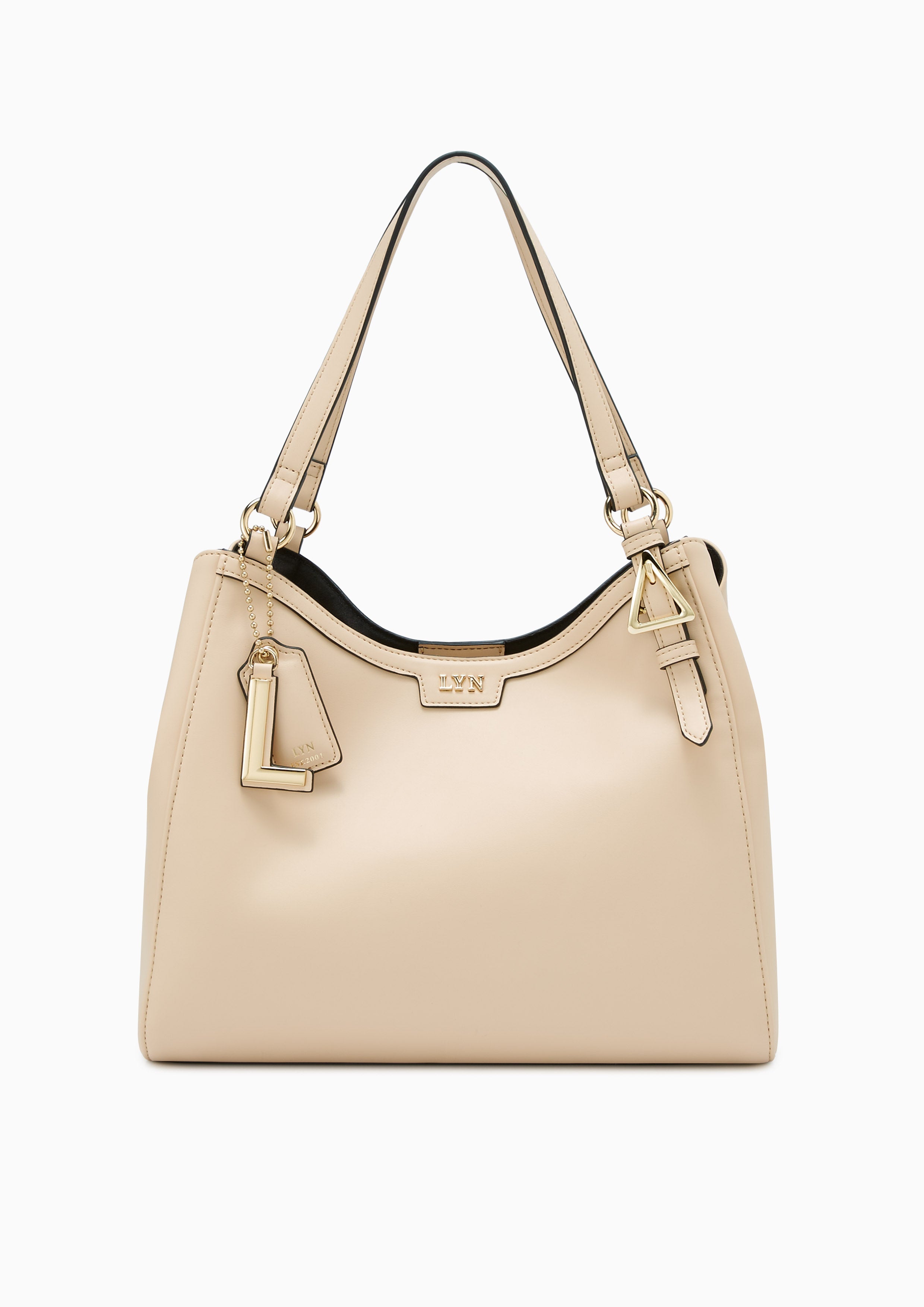 Lilla Hobo Crossbody Bag Beige - Lyn TH