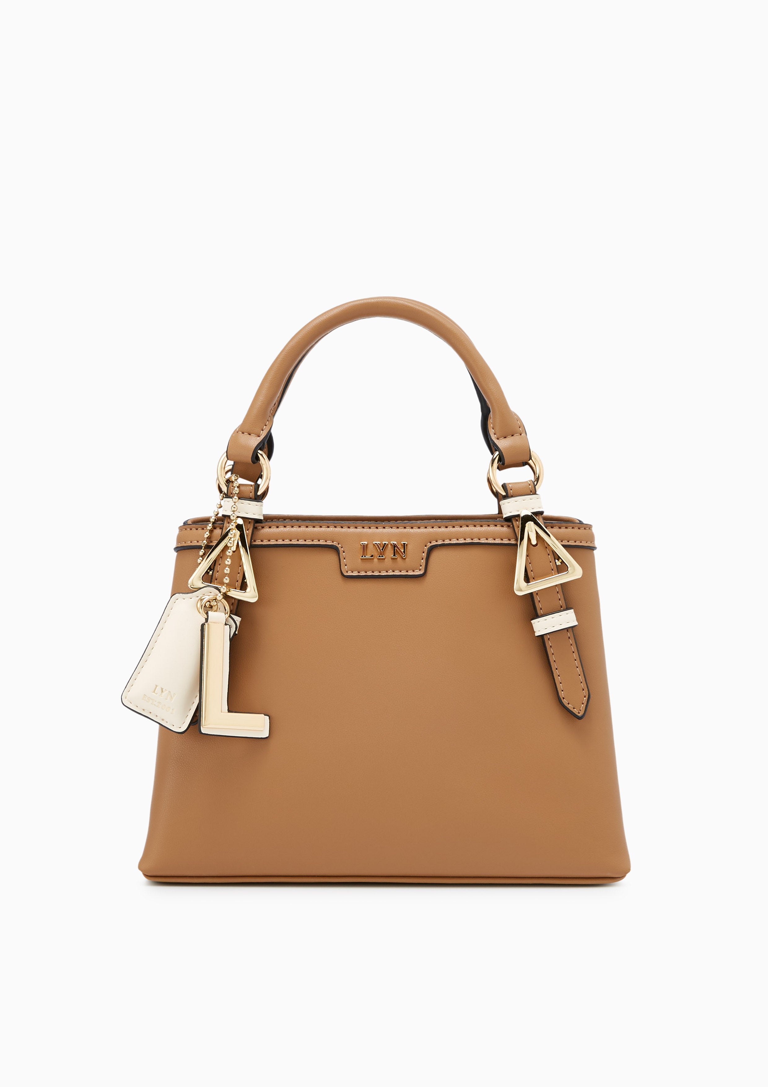 Lilla Top M Handbag Brown - Lyn TH