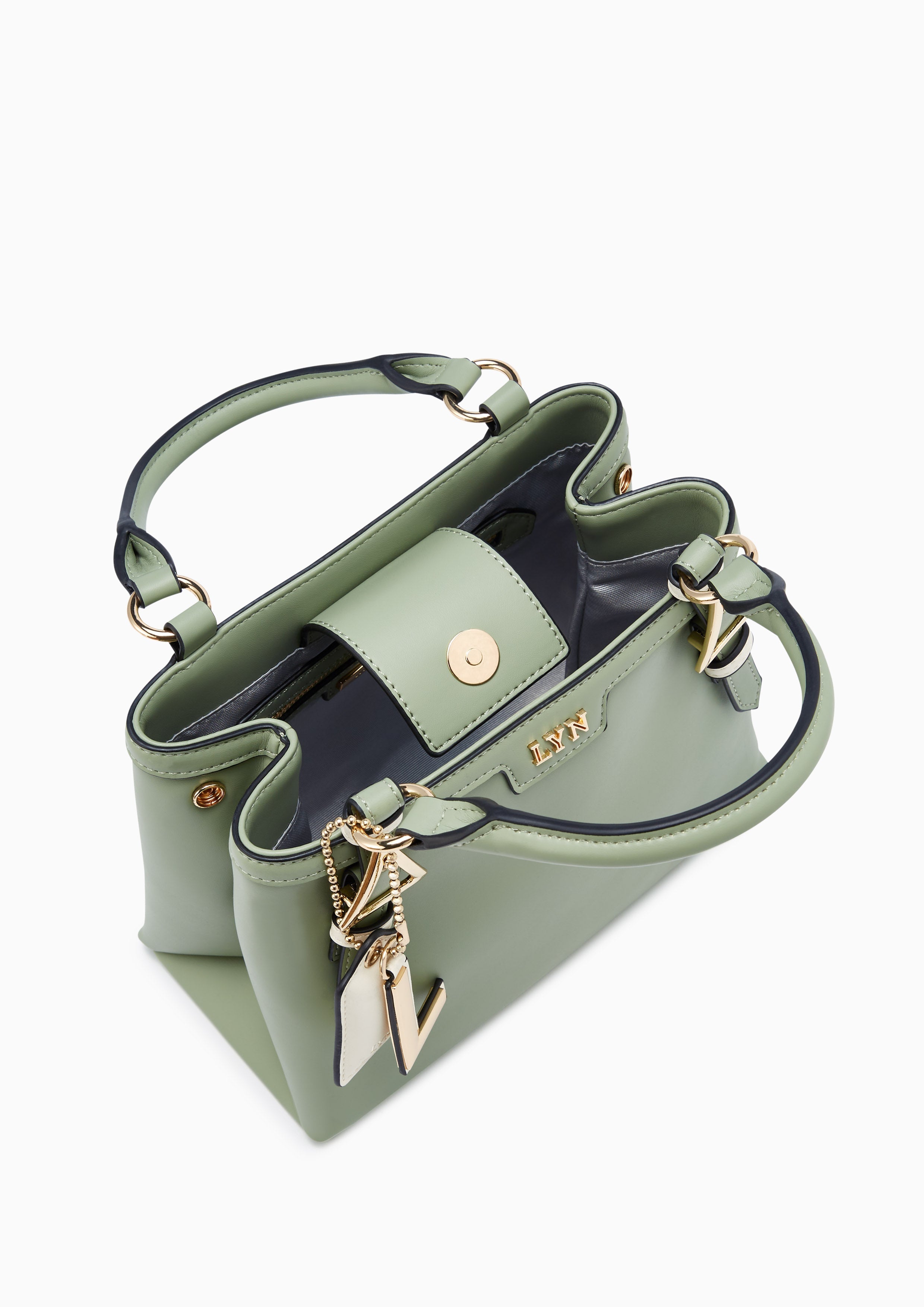 Lilla Top M Handbag Green - Lyn TH