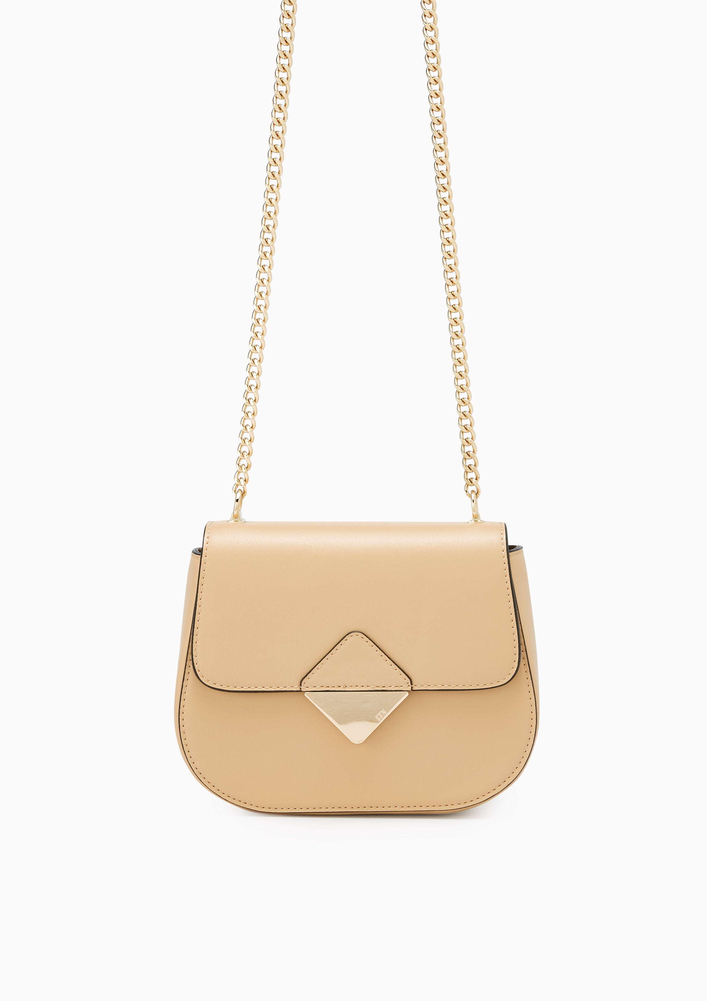 Trangle Crossbody Bag Beige - Lyn TH