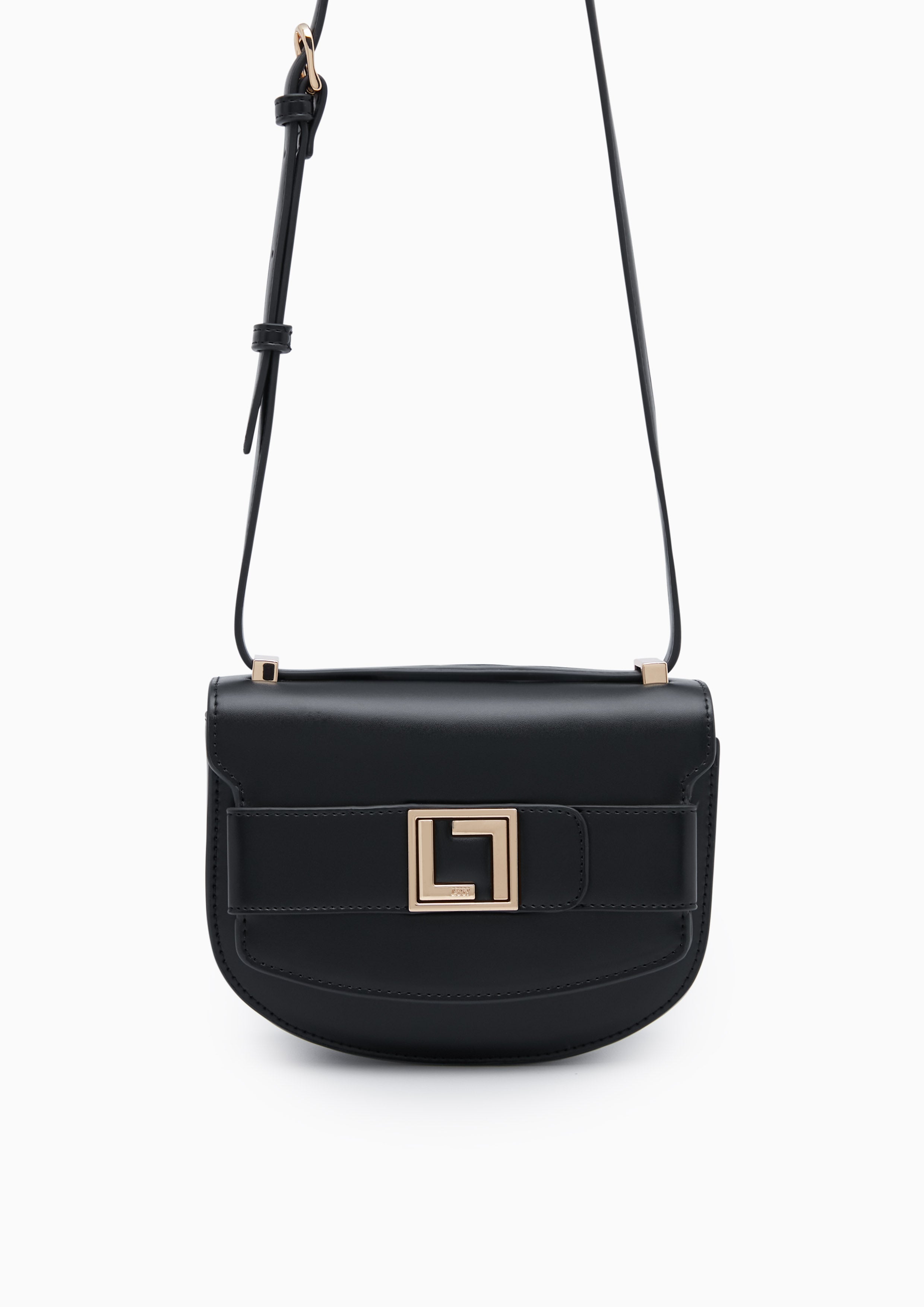 Betty Round Crossbody Bag Black - Lyn TH