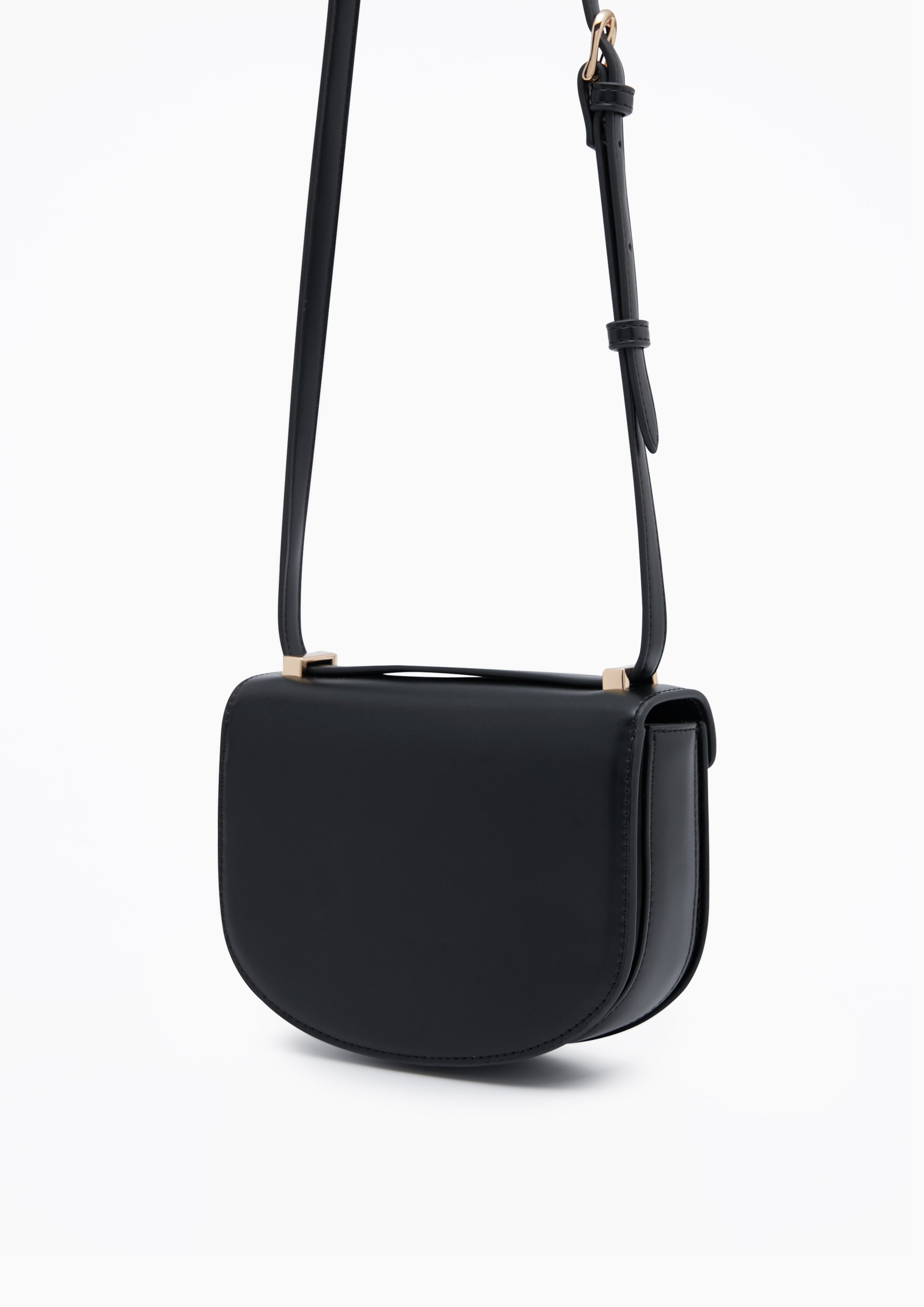 Betty Round Crossbody Bag Black - Lyn TH