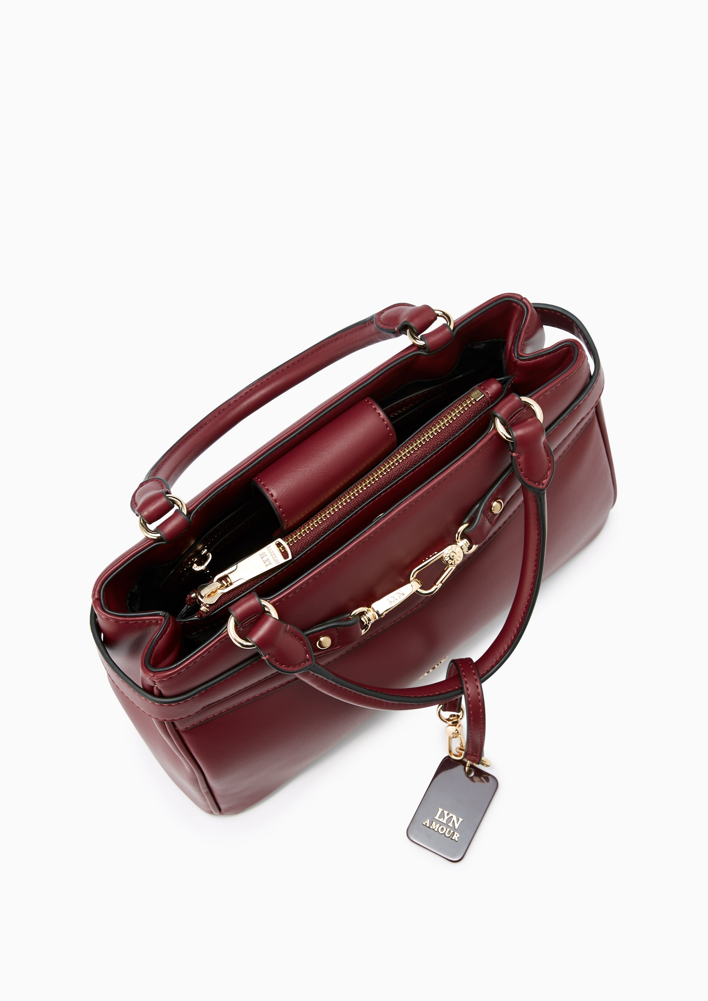 Kinney M Handbag Dark Red - Lyn TH