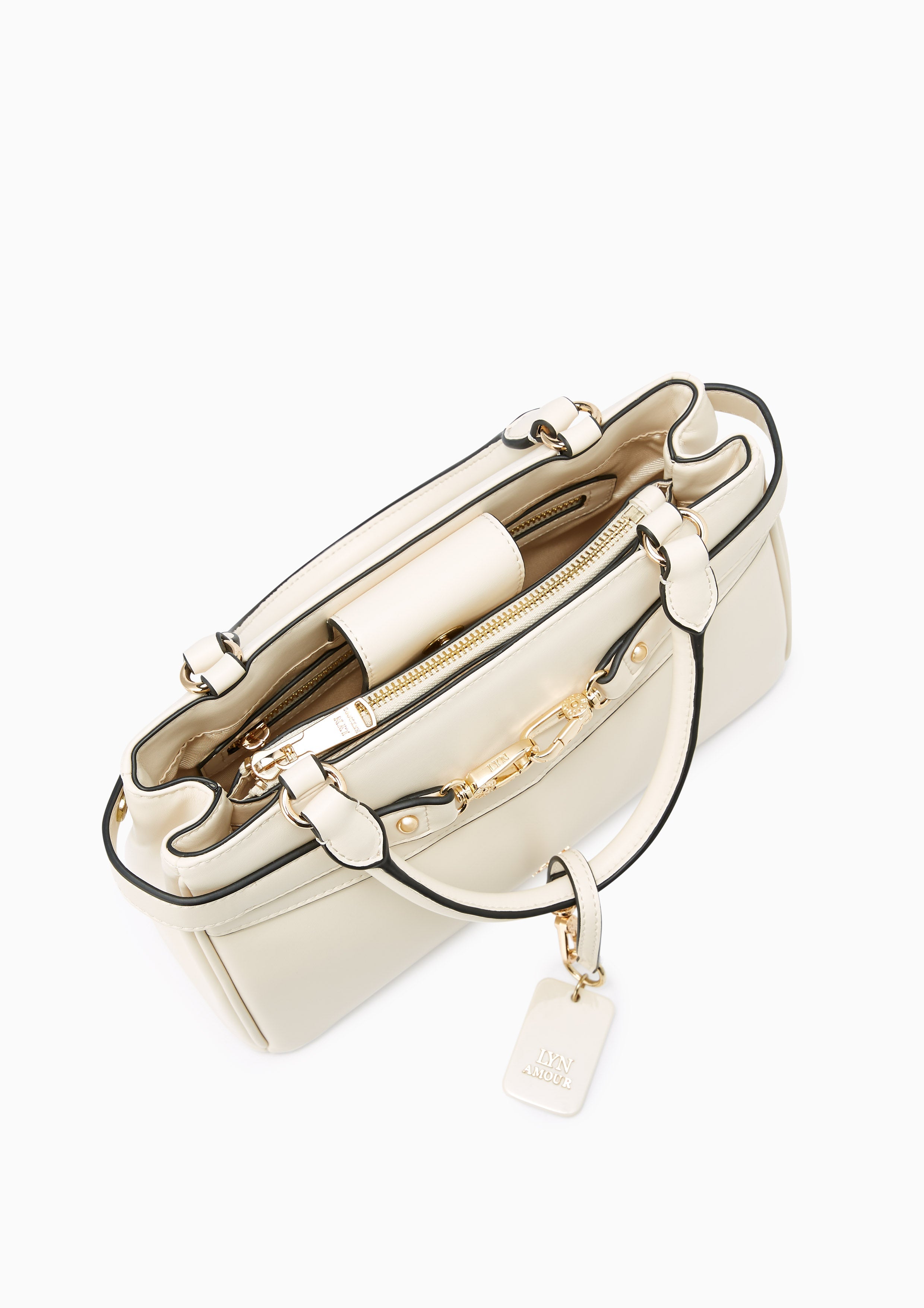 Kinney M Handbag Ivory - Lyn TH