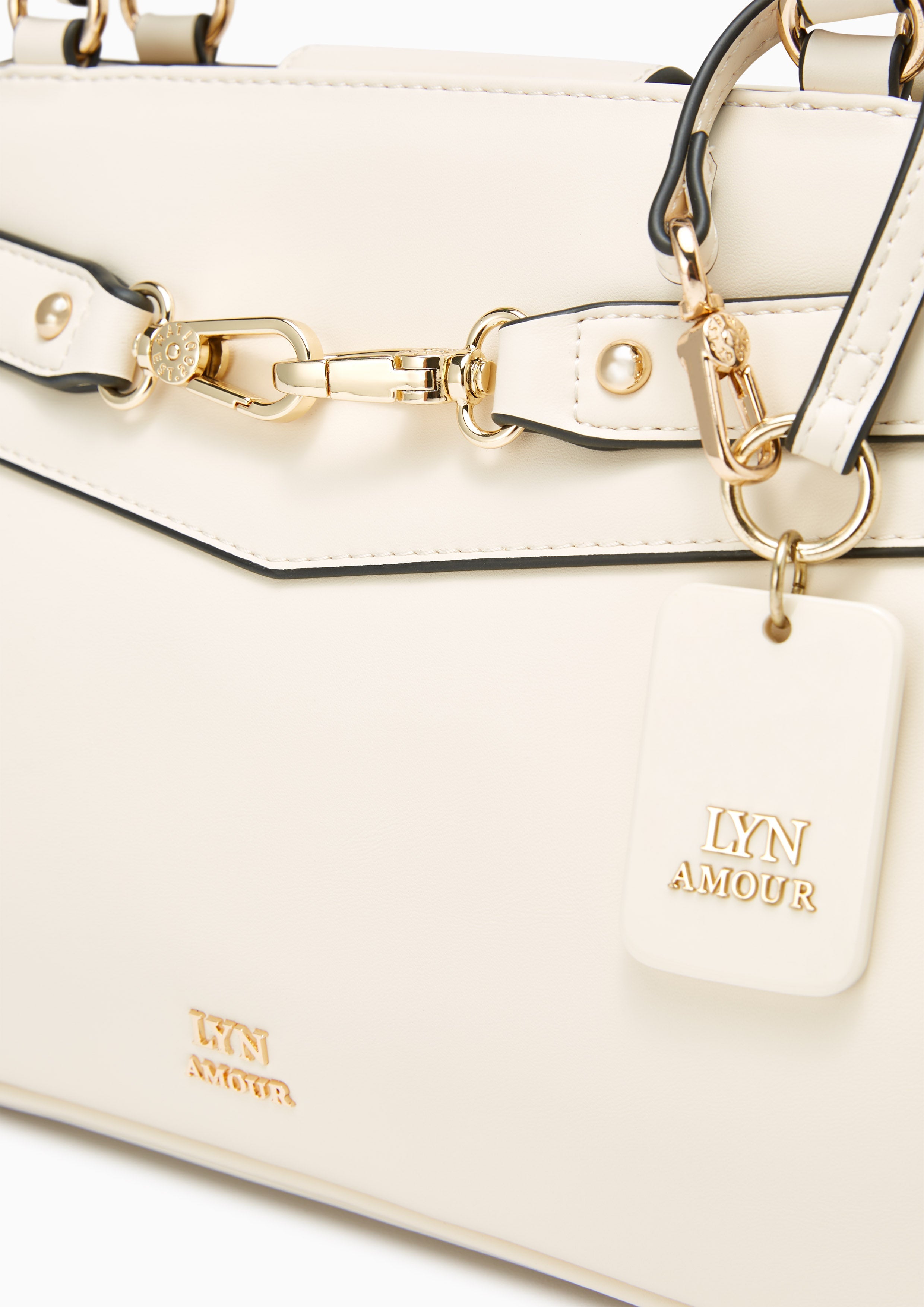 Kinney M Handbag Ivory - Lyn TH