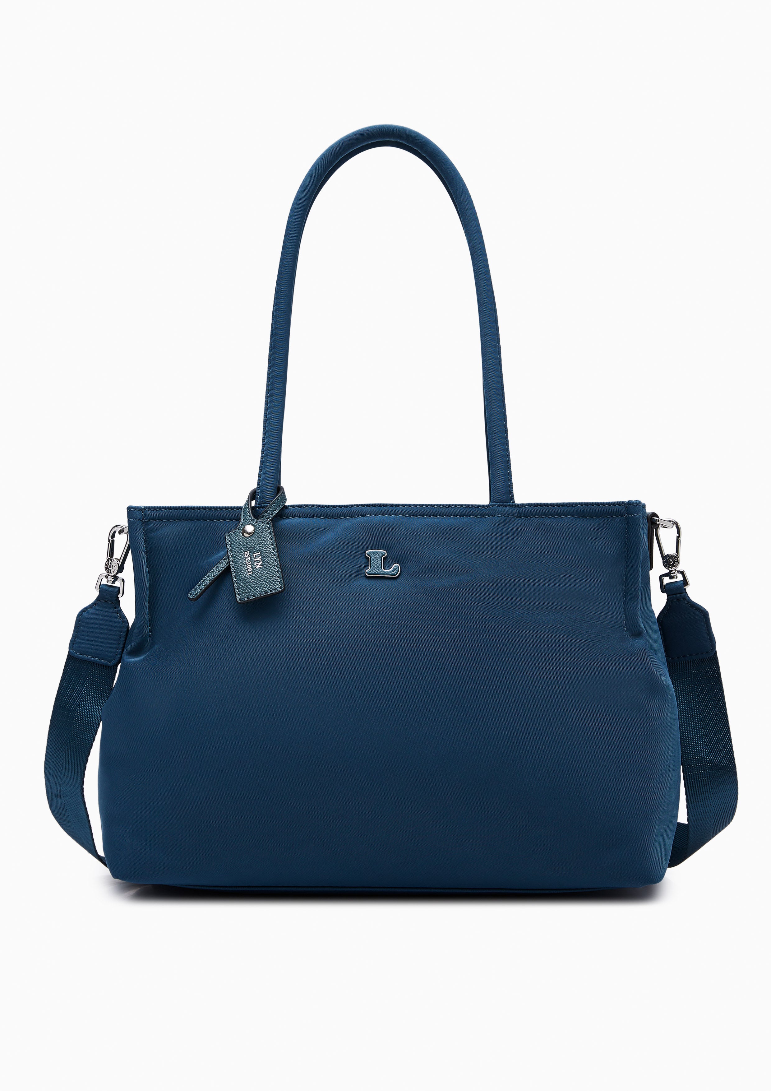 Serenity Nylon Tote Bag Dark Blue - Lyn TH