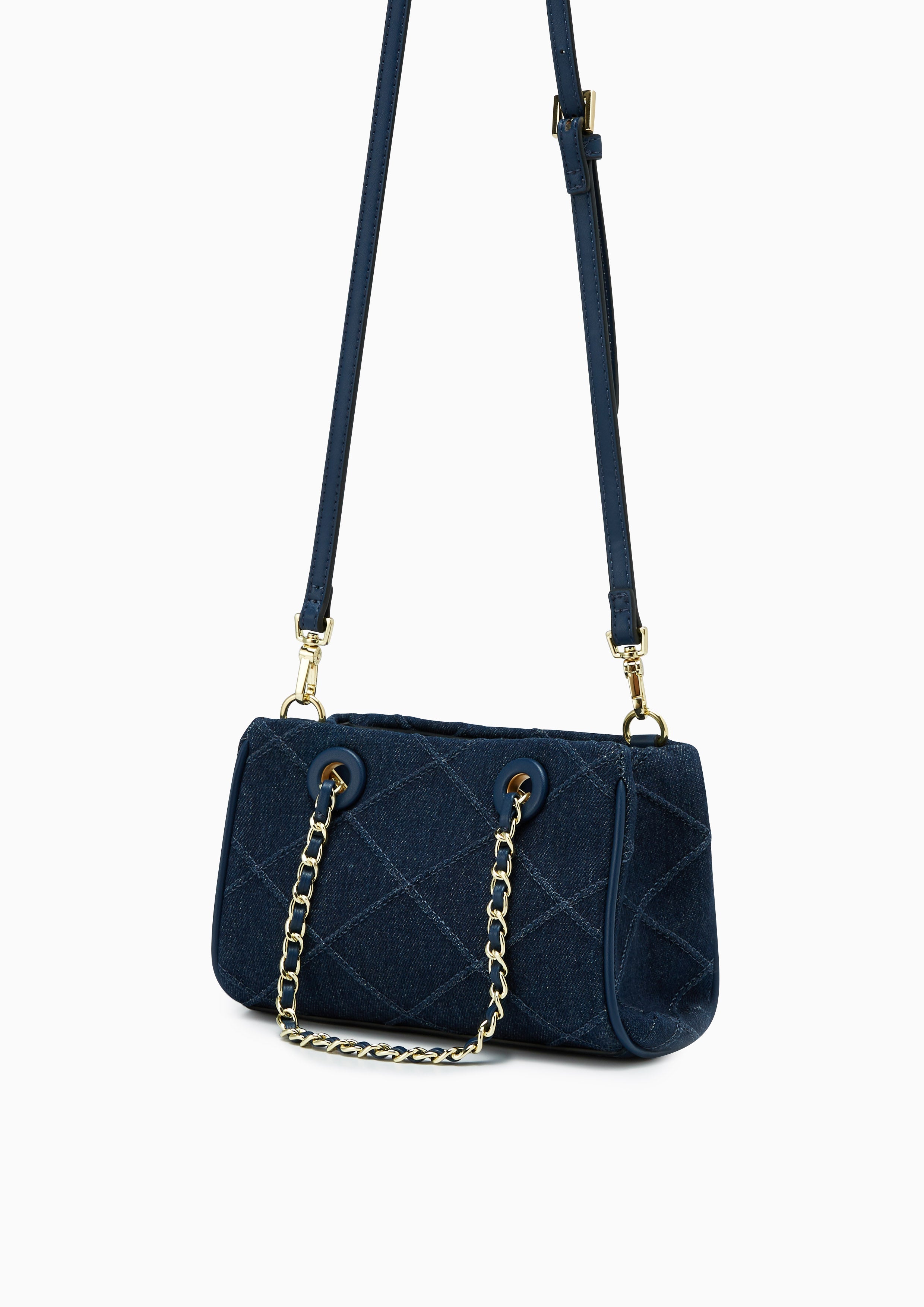 Camille Denim Mini Shoulder Bag Blue - Lyn TH