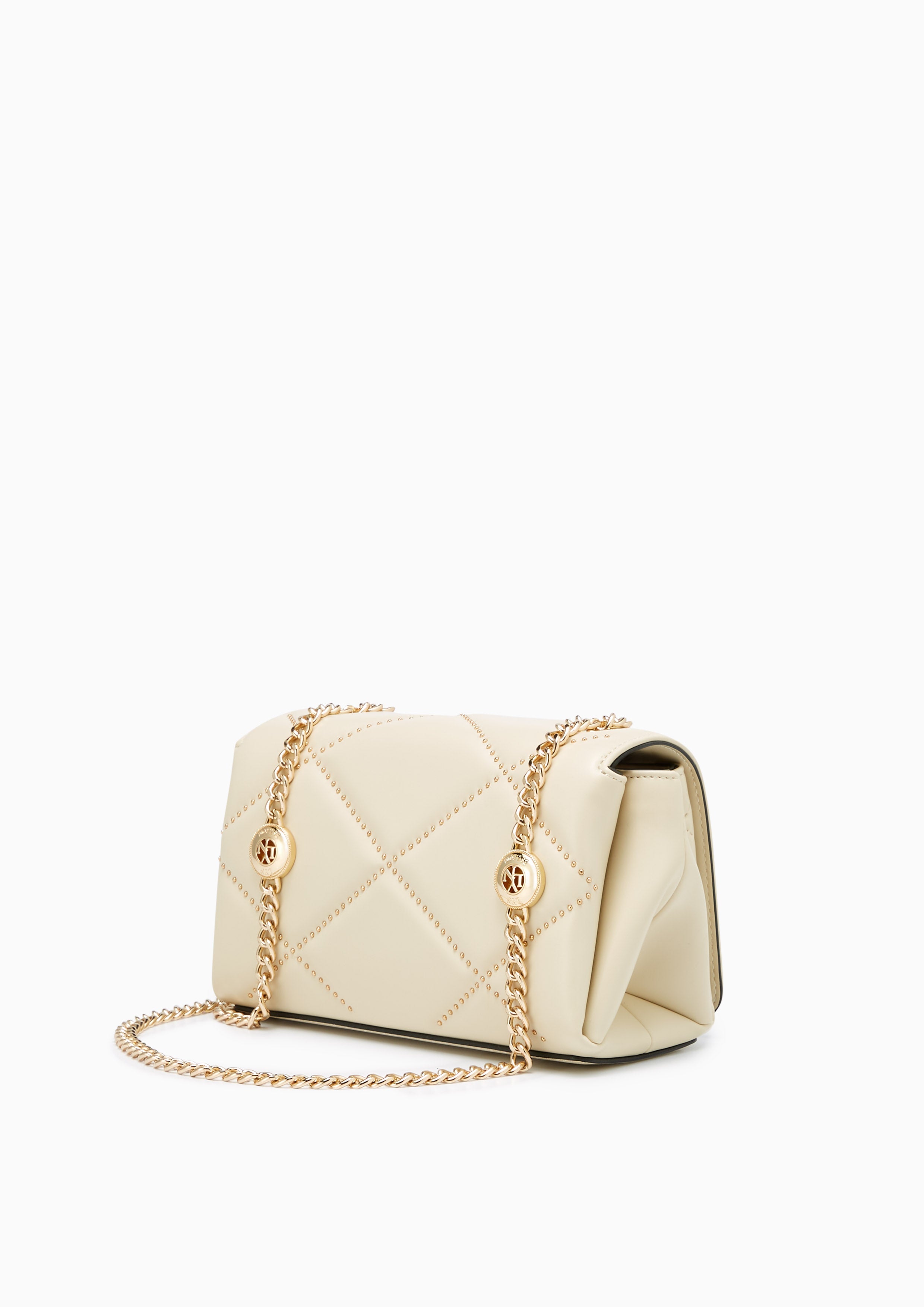 Dani II Stud Crossbody Bag Beige - Lyn TH