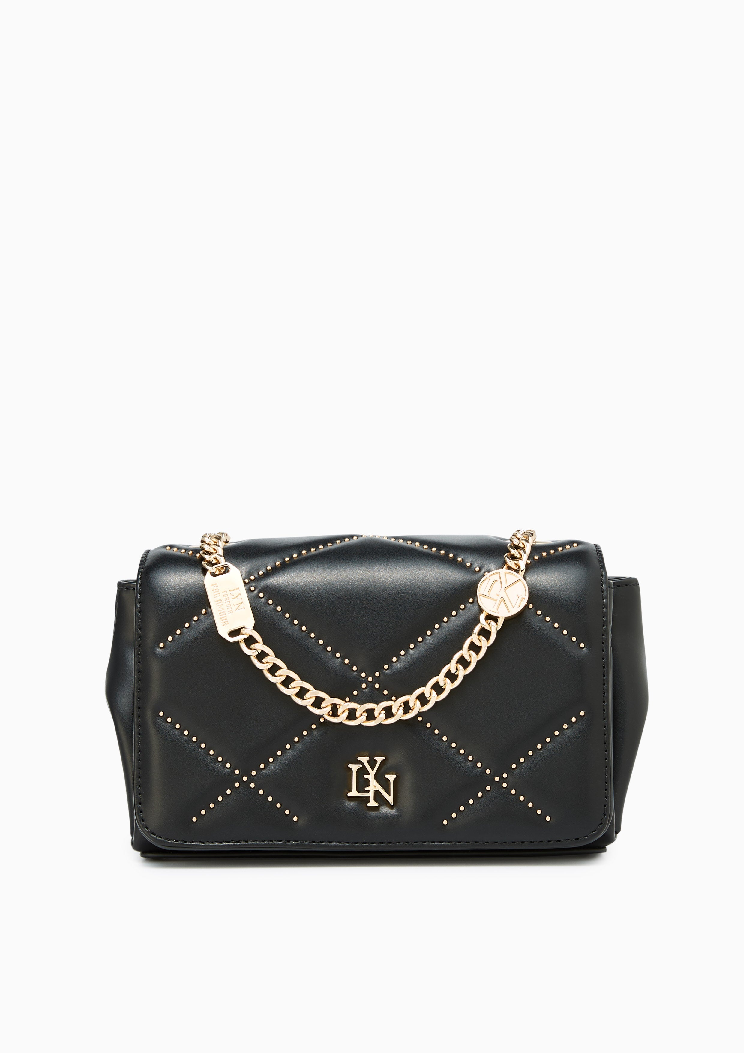 Dani II Stud Crossbody Bag Black - Lyn TH