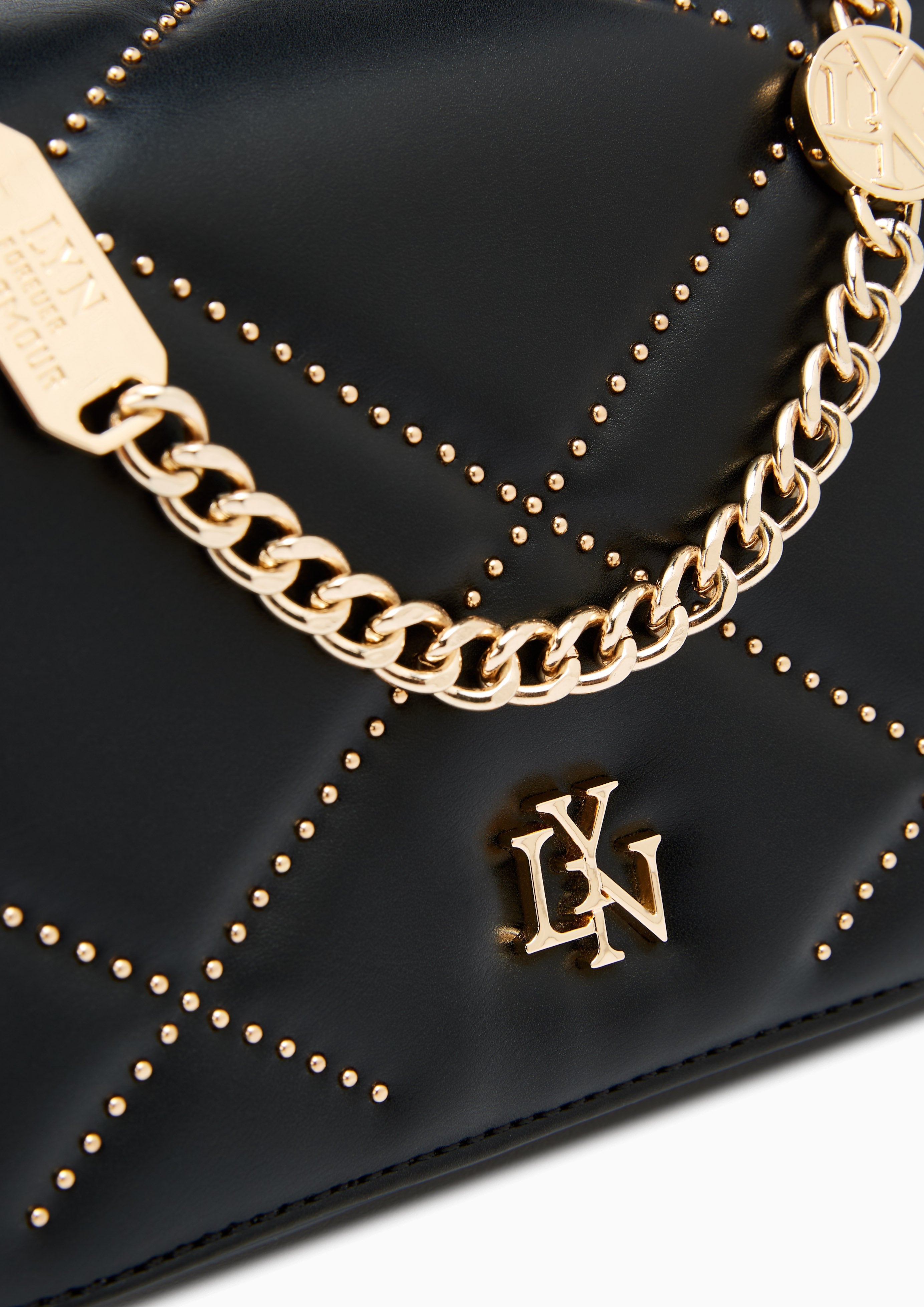 Dani II Stud Crossbody Bag Black - Lyn TH