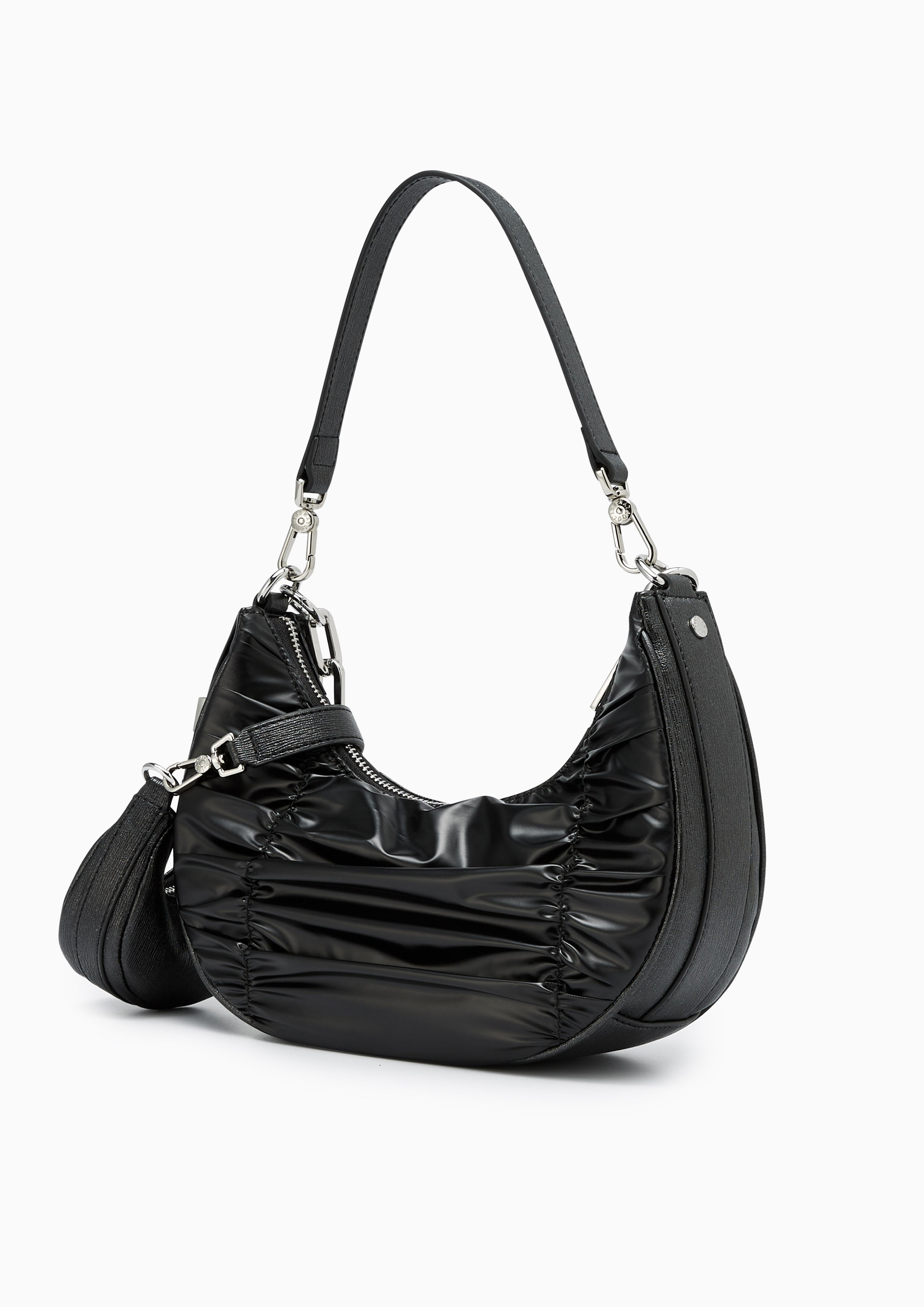 Diva Nylon Shoulder Bag Black - Lyn TH