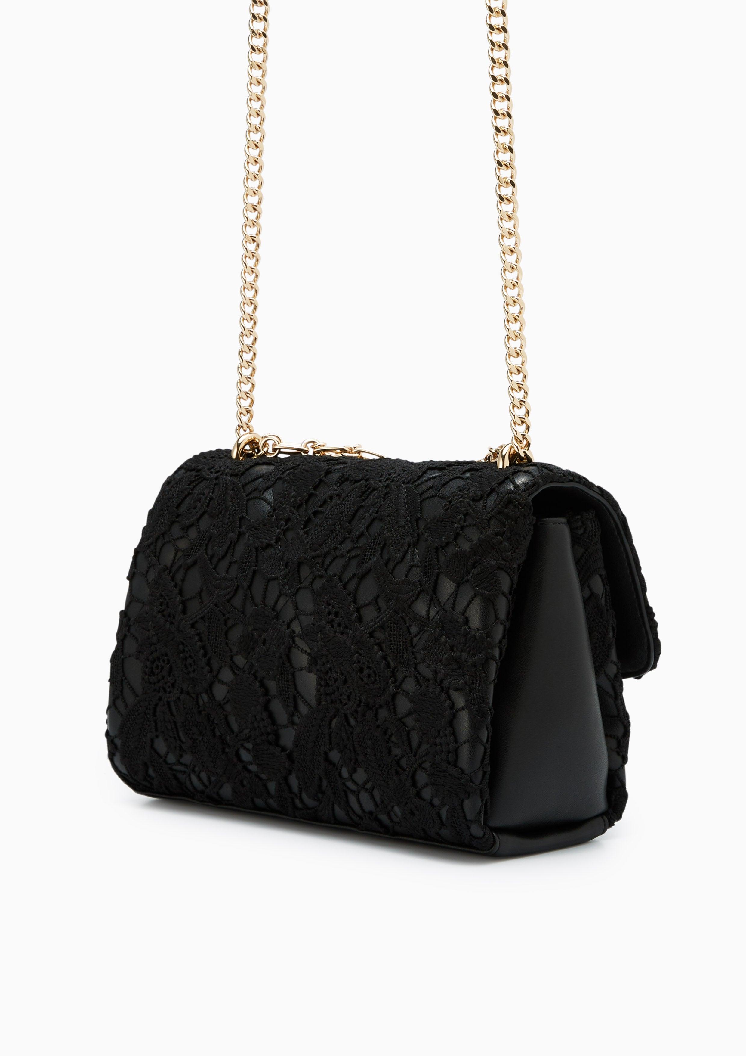 Serena Ii Lace Crossbody Bag Black