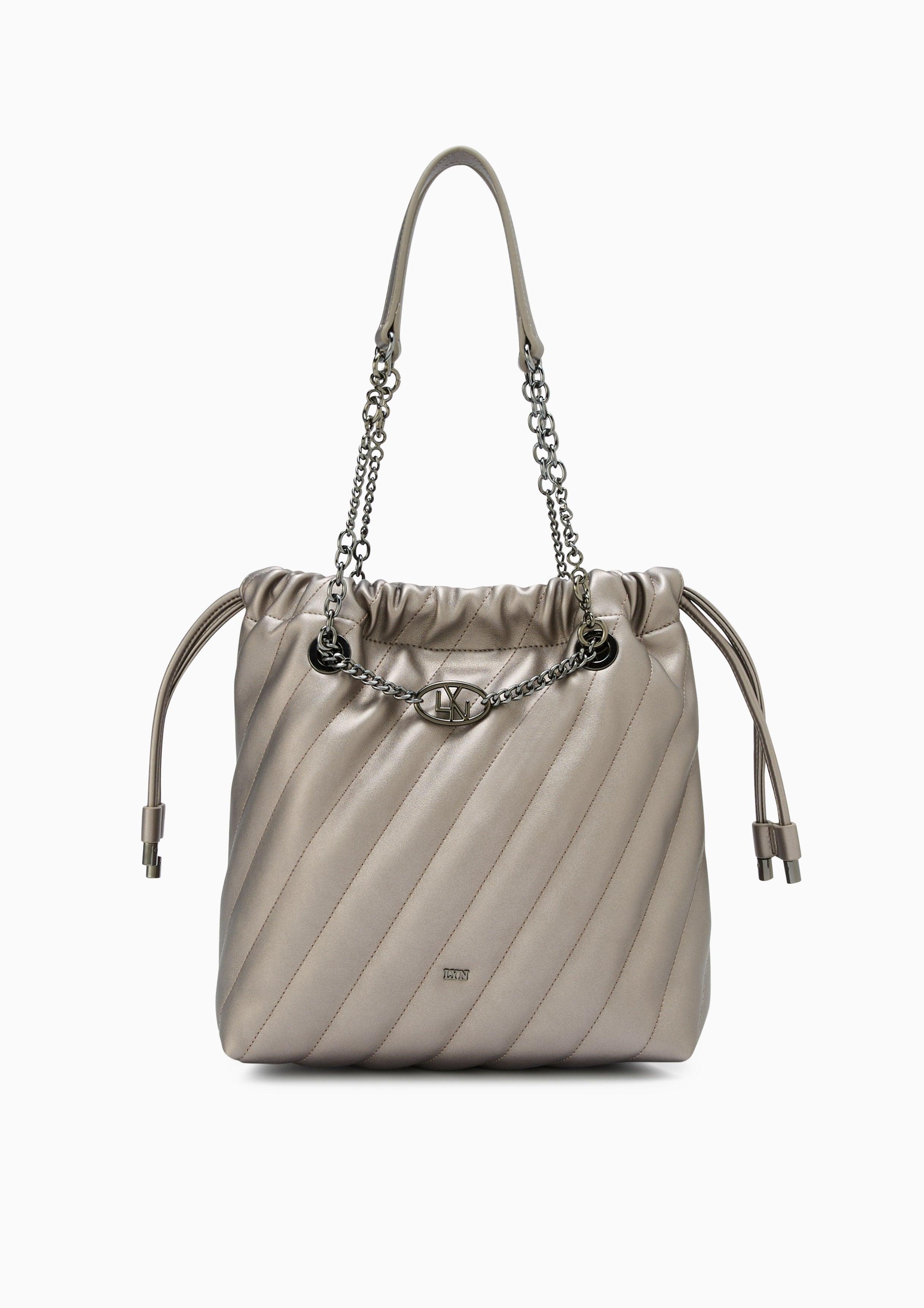 Ameilah Drawstring Bag Grey - Lyn TH