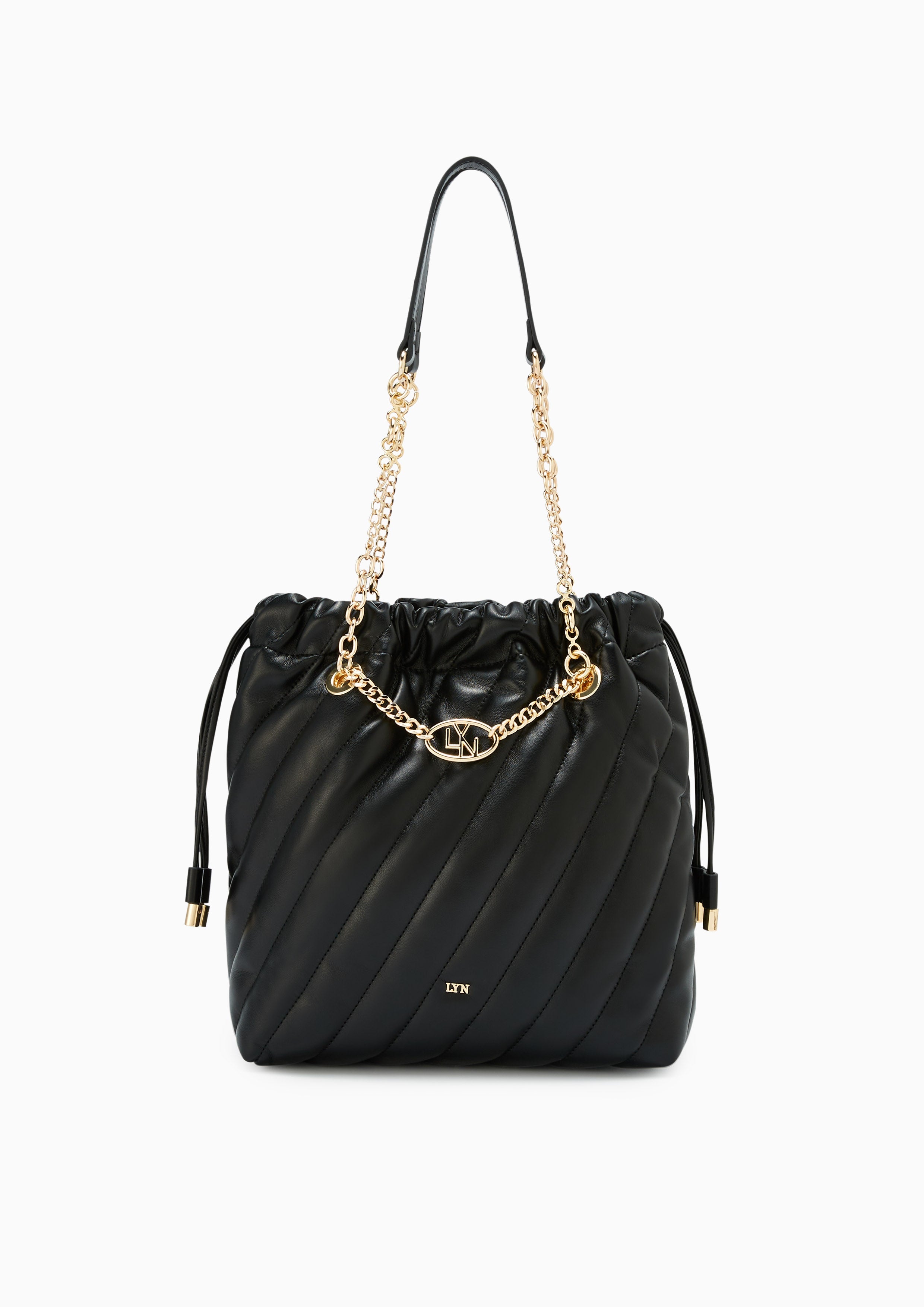 Ameilah Hobo M Shoulder Bag Black - Lyn TH