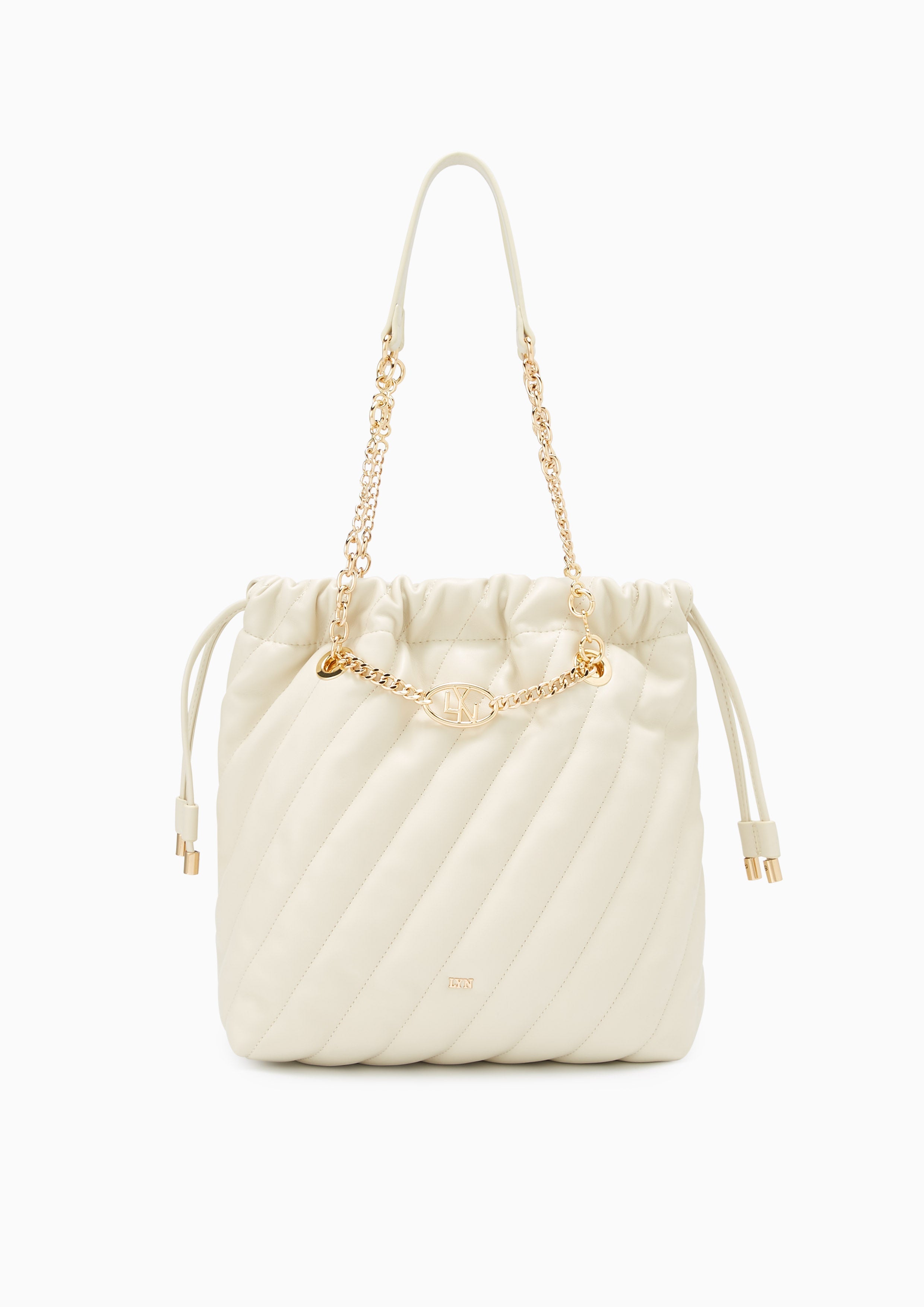 Ameilah Hobo M Shoulder Bag Ivory - Lyn TH