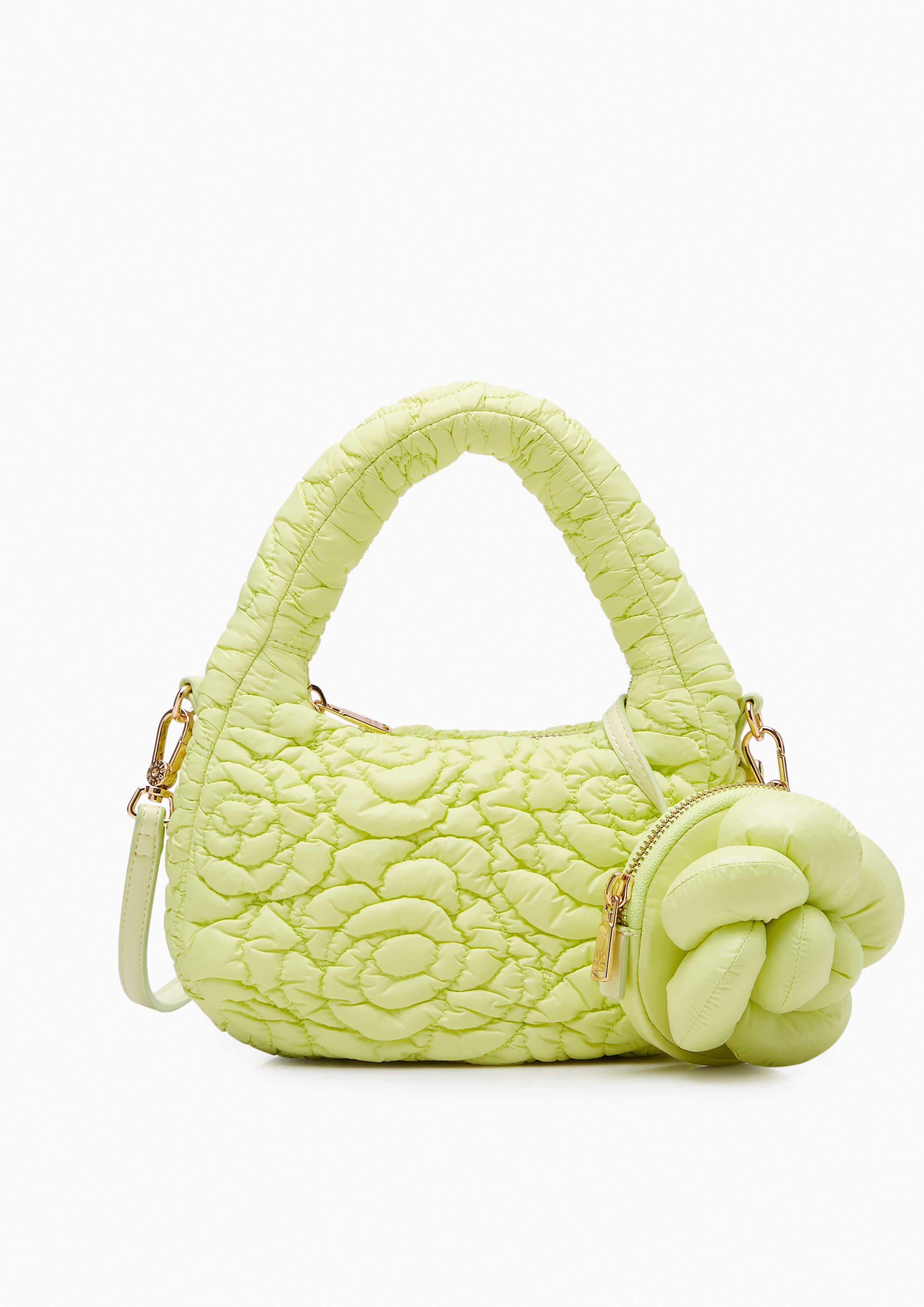 Rosemarie Mini Quilted Crossbody Bag Green - Lyn TH