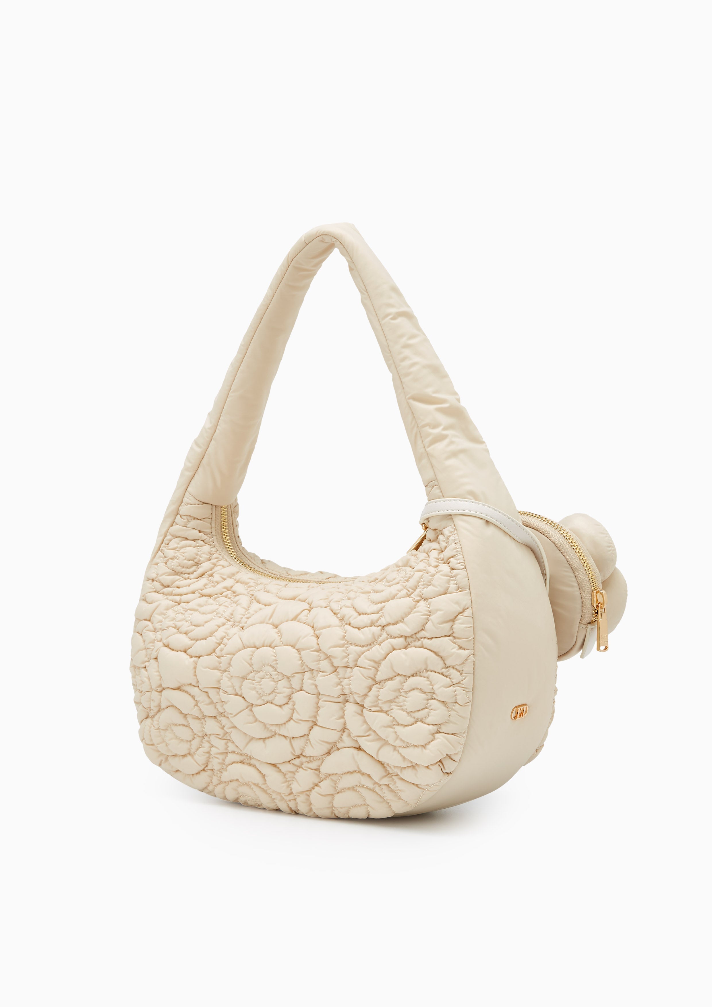 Rosemarie Medium Quilted Crossbody Bag Ivory - Lyn TH