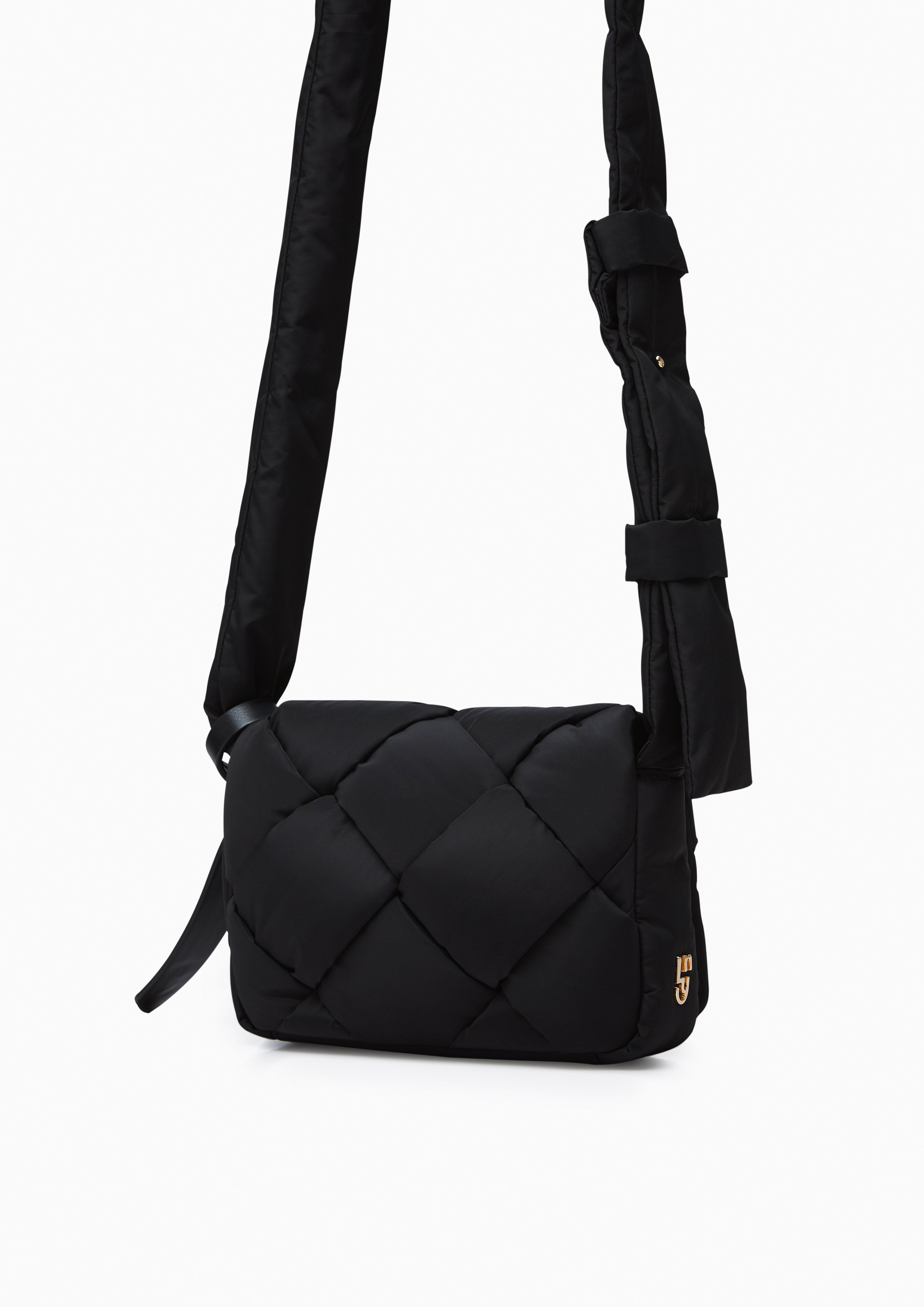 Jaycee Front Flap Crossbody Bag Black - Lyn TH