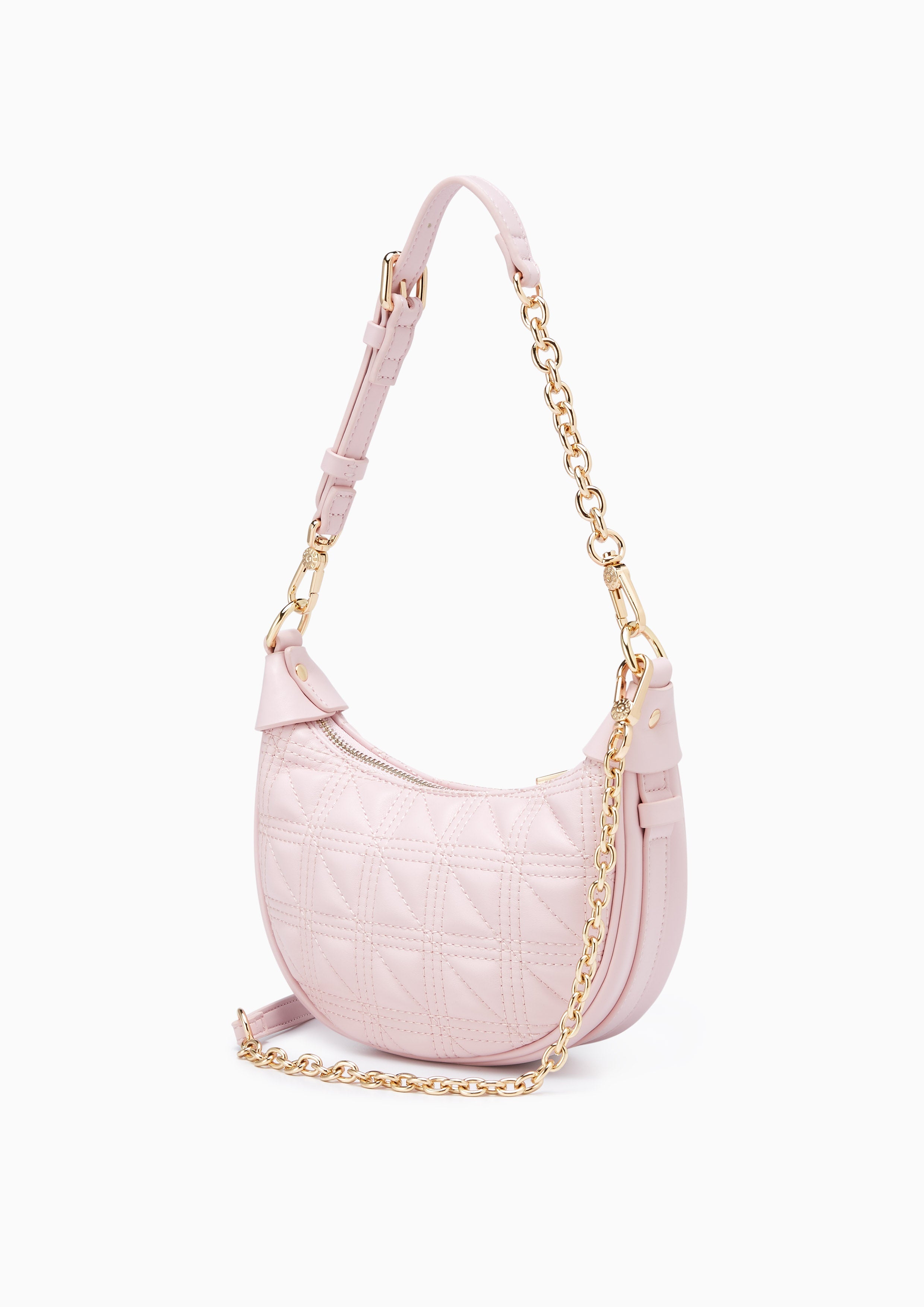 Aurelia Half Moon S Shoulder Bag Pink - Lyn TH