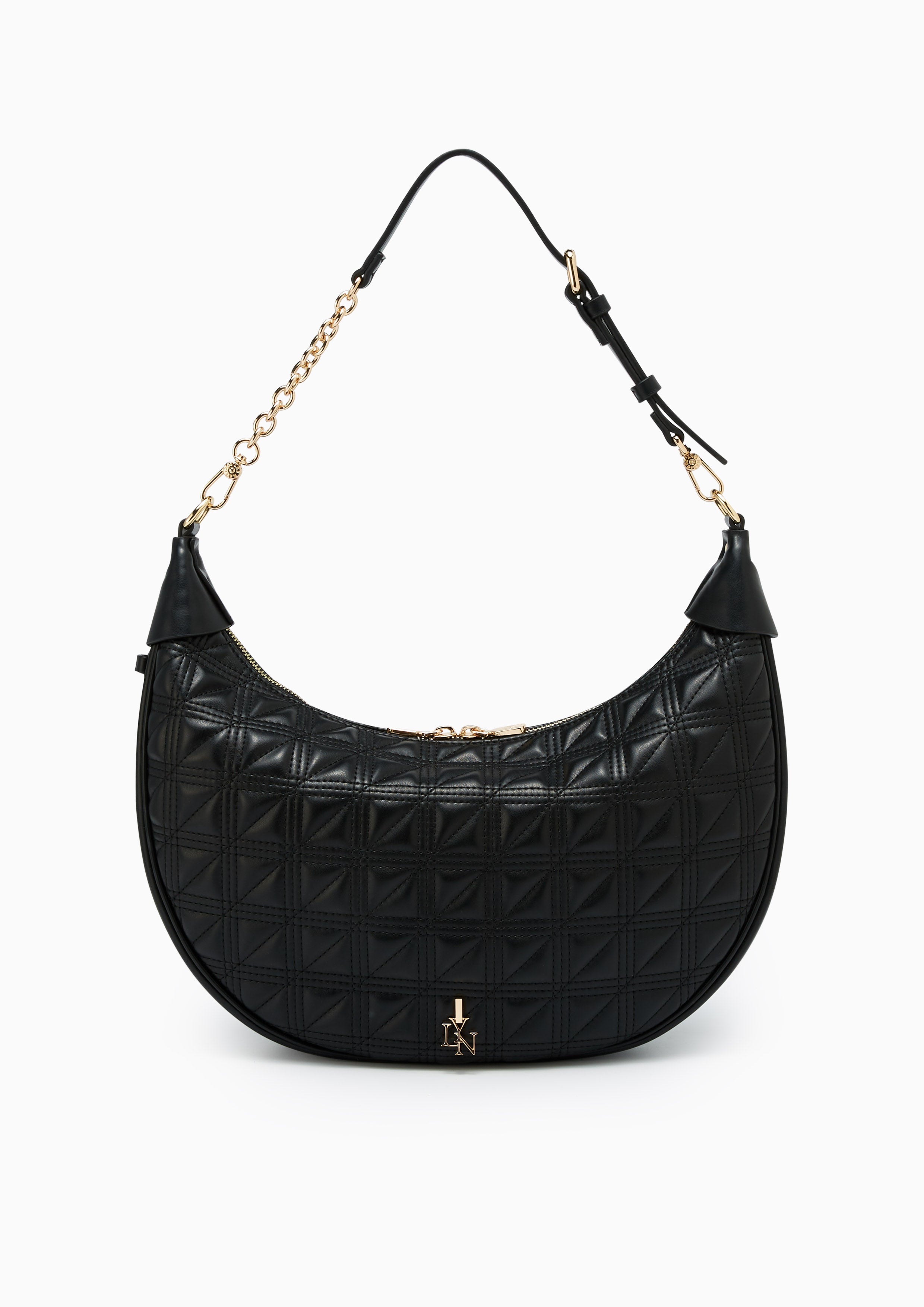 Aurelia Half Moon Xl Shoulder Bag Black - Lyn TH