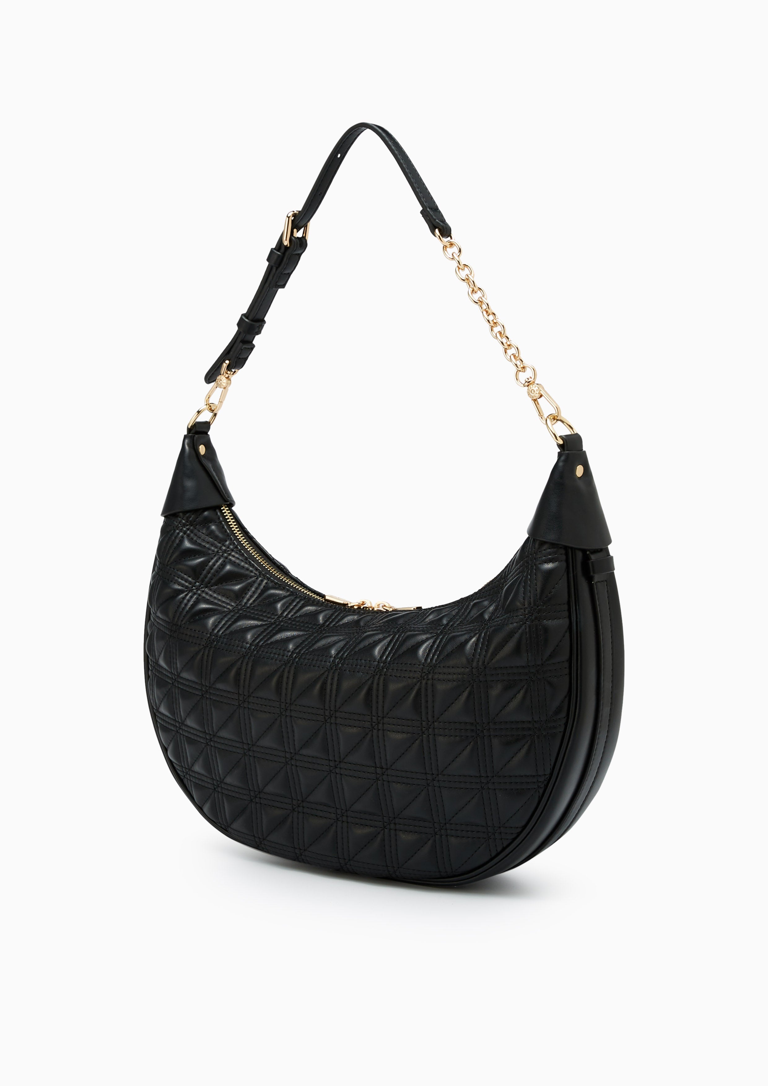 Aurelia Half Moon Xl Shoulder Bag Black - Lyn TH