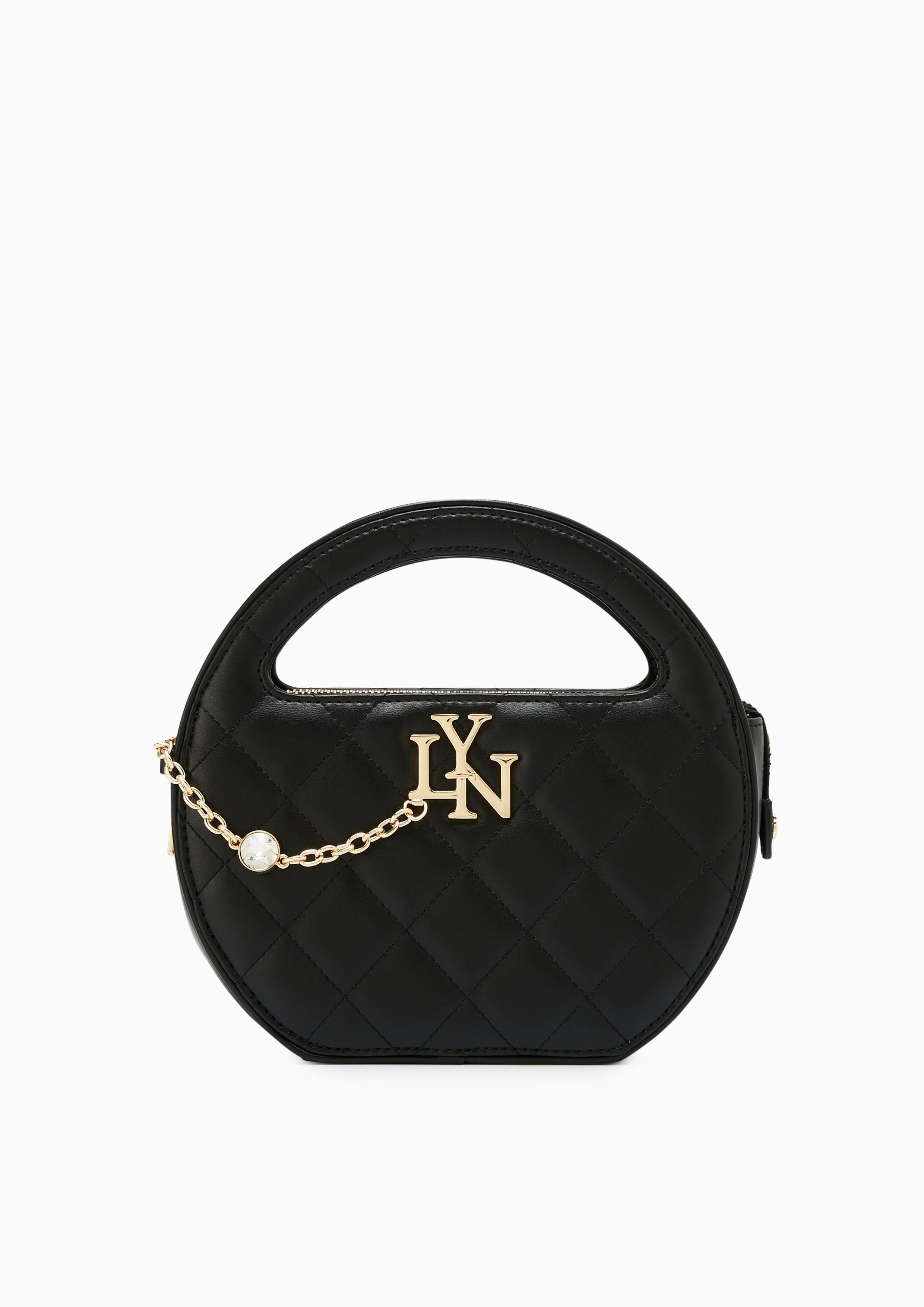 Antoinette Round Top Handle Bag Black