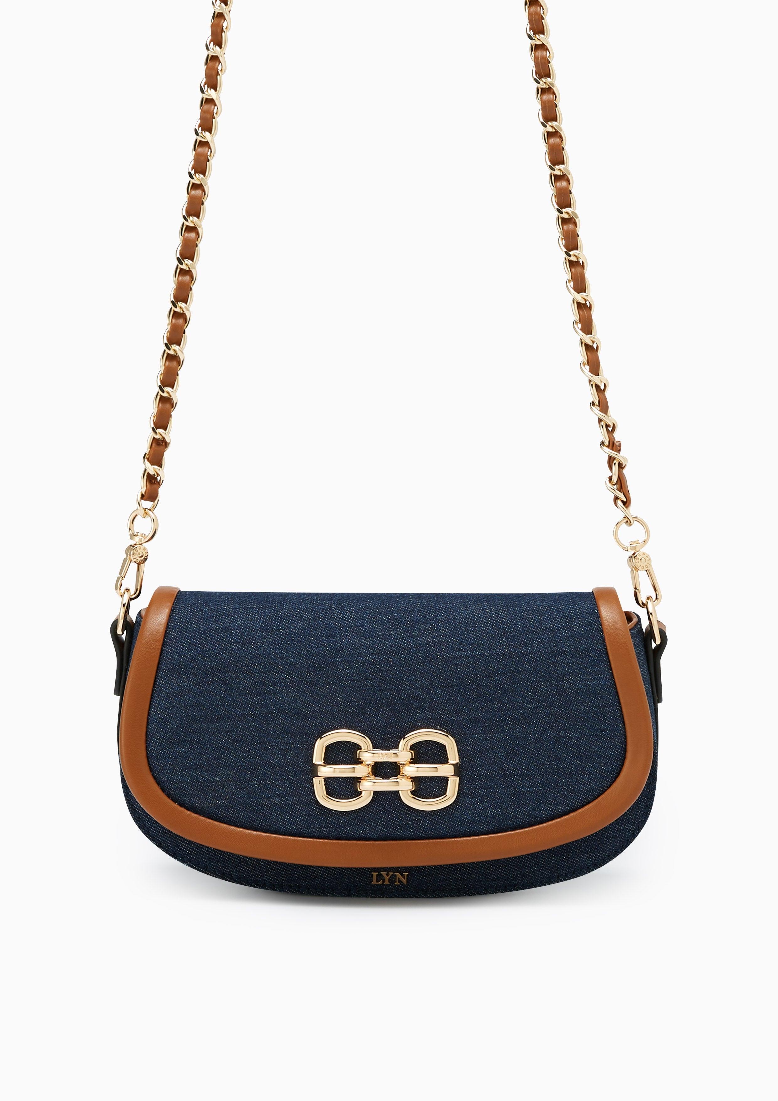 Jonah Denim Crossbody Bag Blue