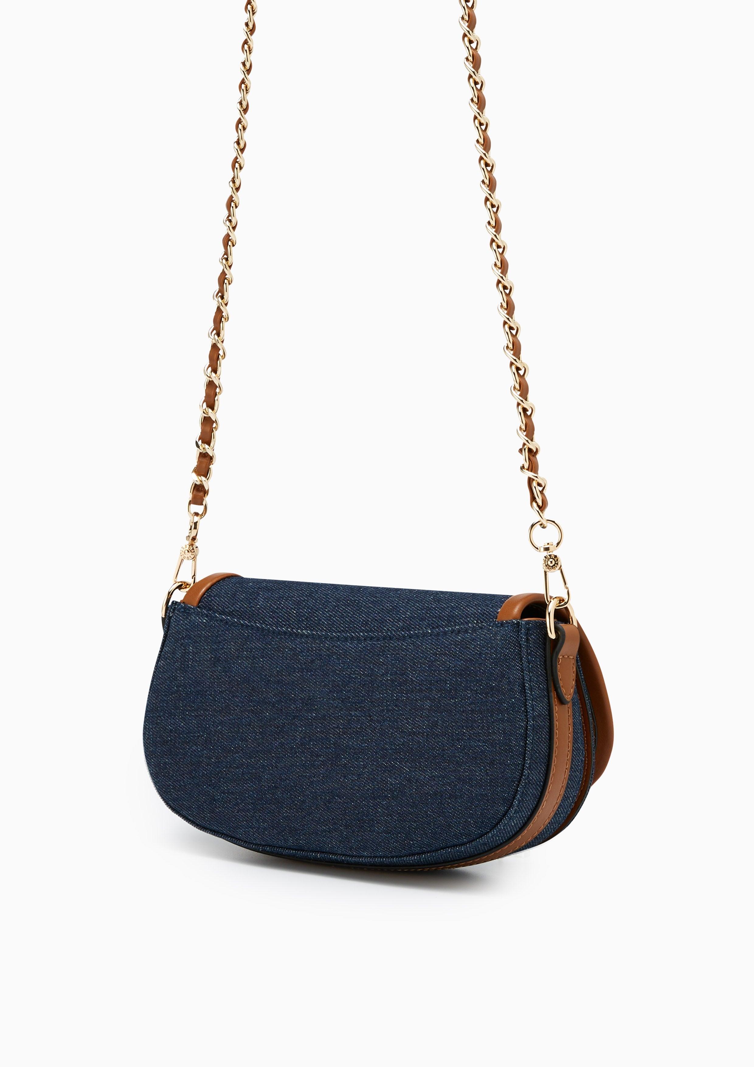 Jonah Denim Crossbody Bag Blue