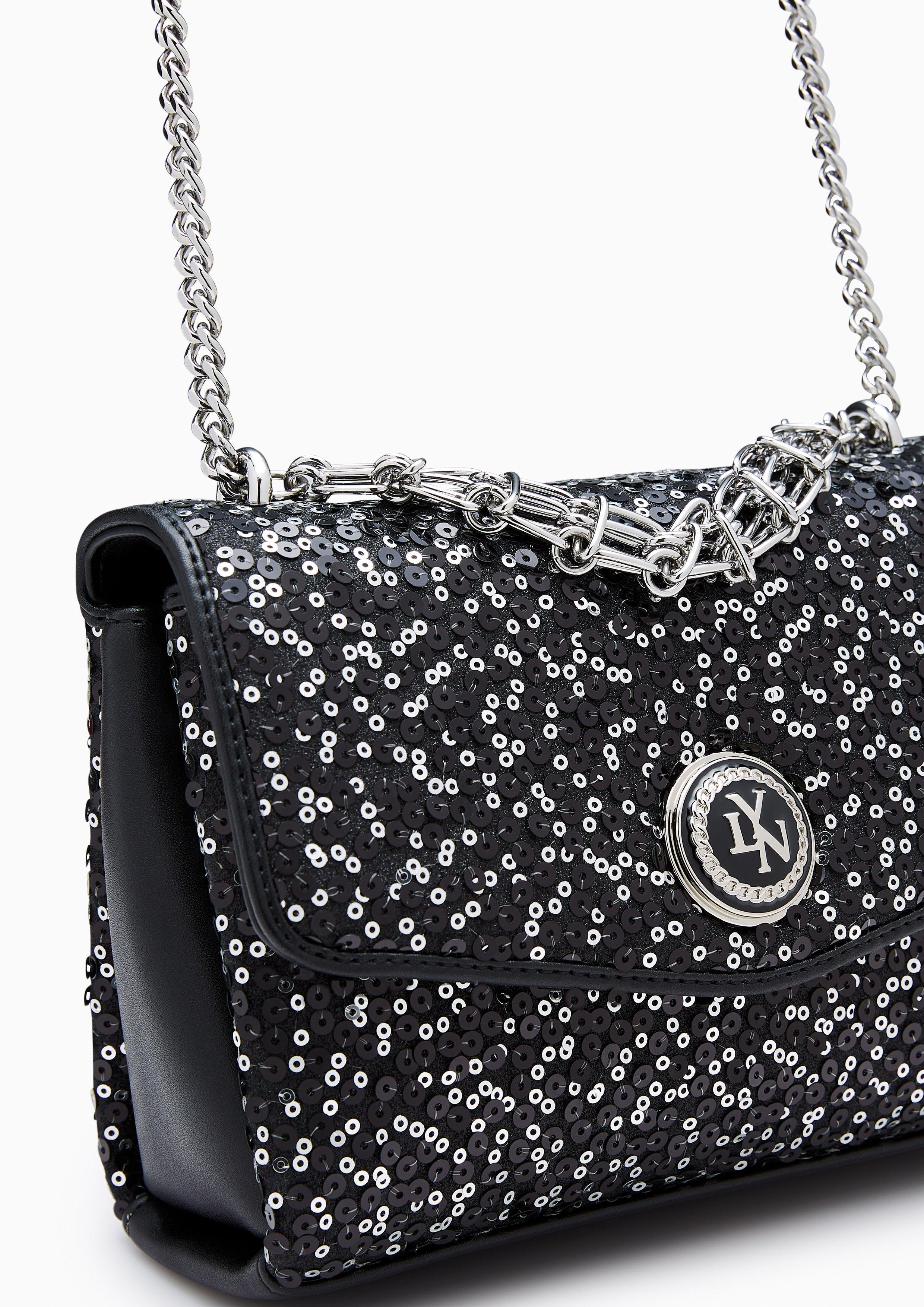 Serena Ii Sequin Crossbody Bag Black