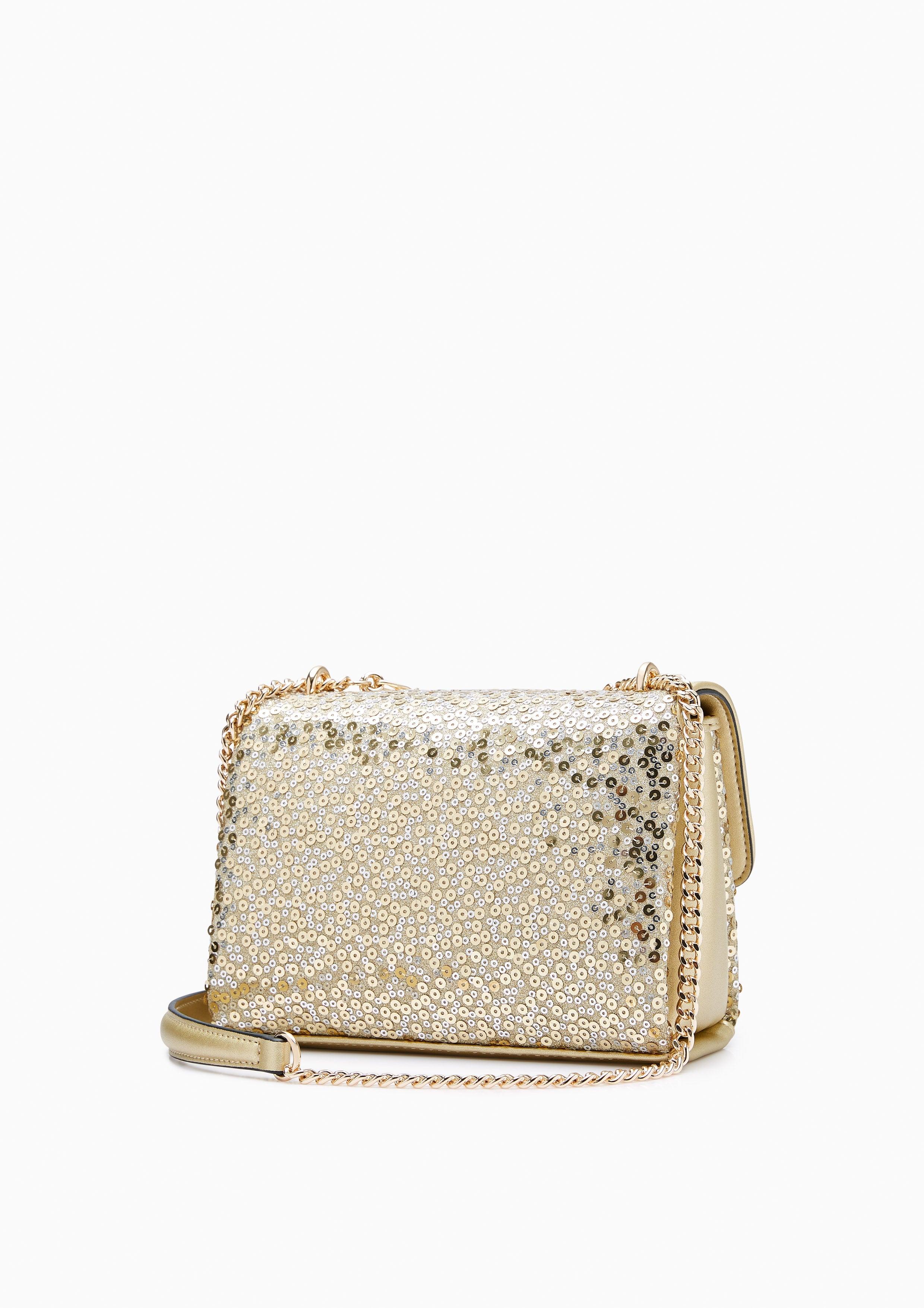 Serena Ii Sequin Crossbody Bag Gold