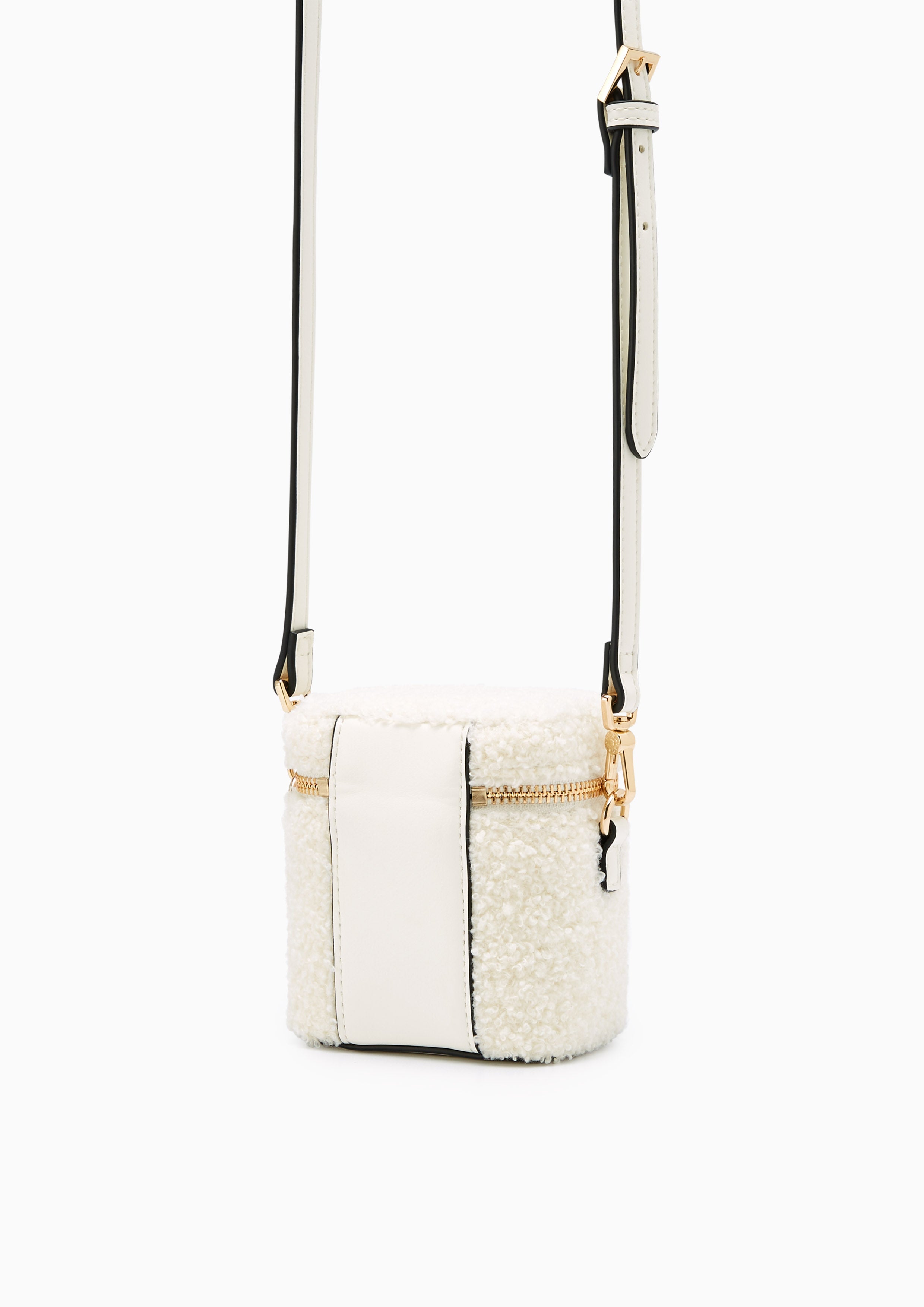 Gracelyn Crossbody Fur Bag Ivory