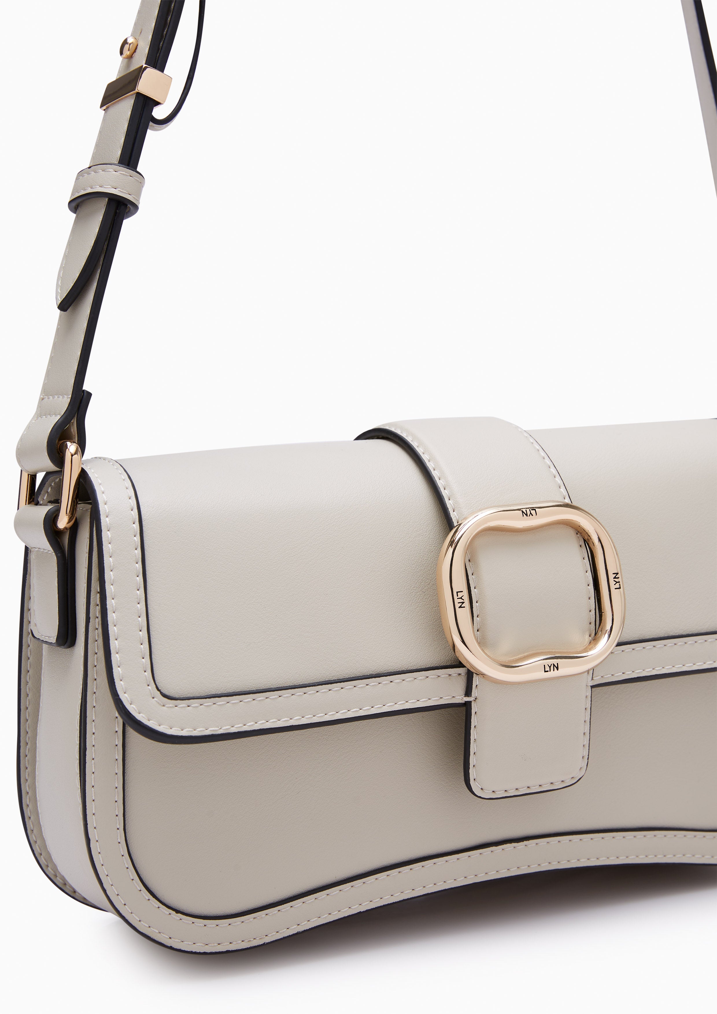 Paco M Crossbody Bag Light Grey - Lyn TH