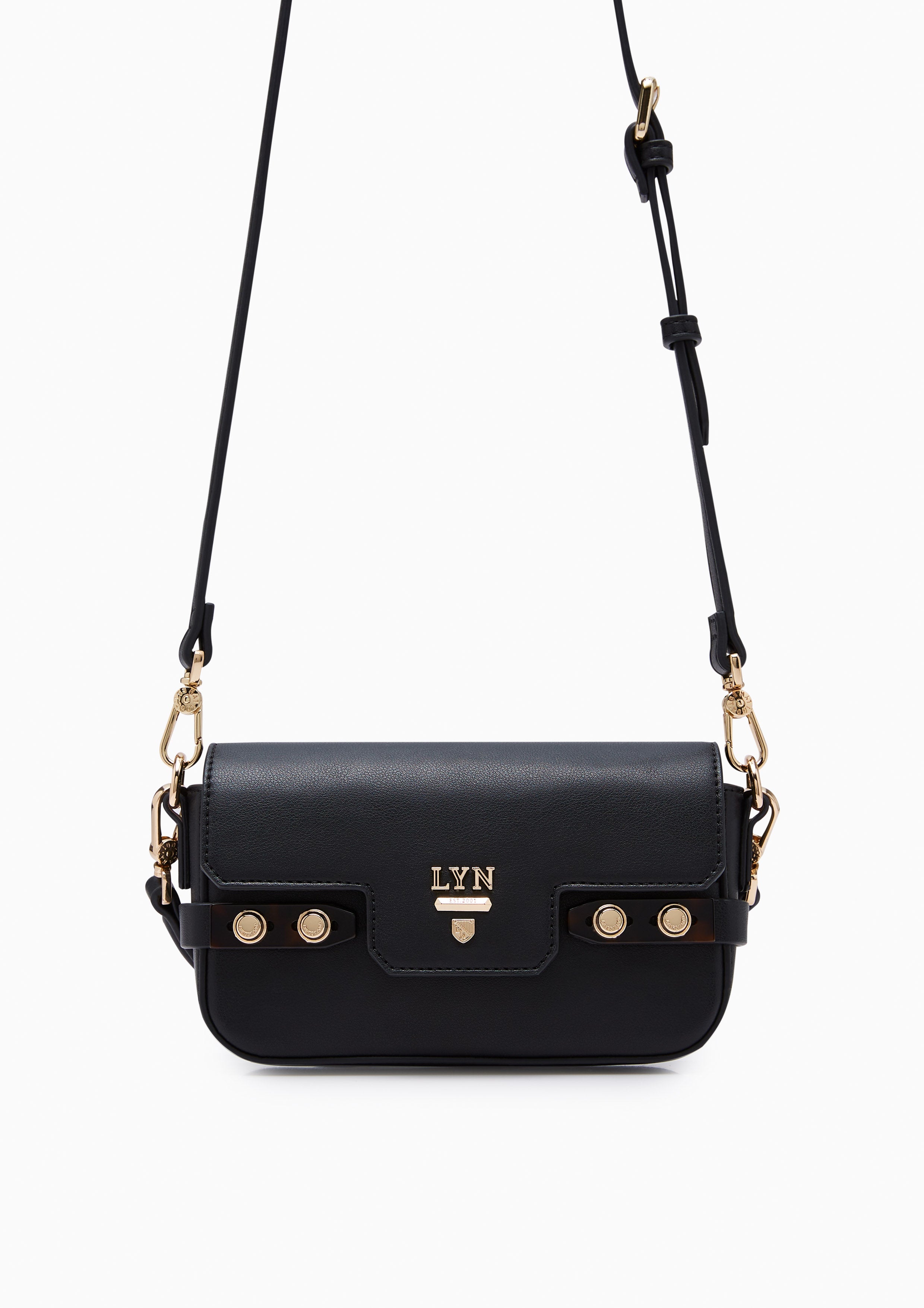 Fineness Marble Mini Crossbody Bag Black - Lyn TH