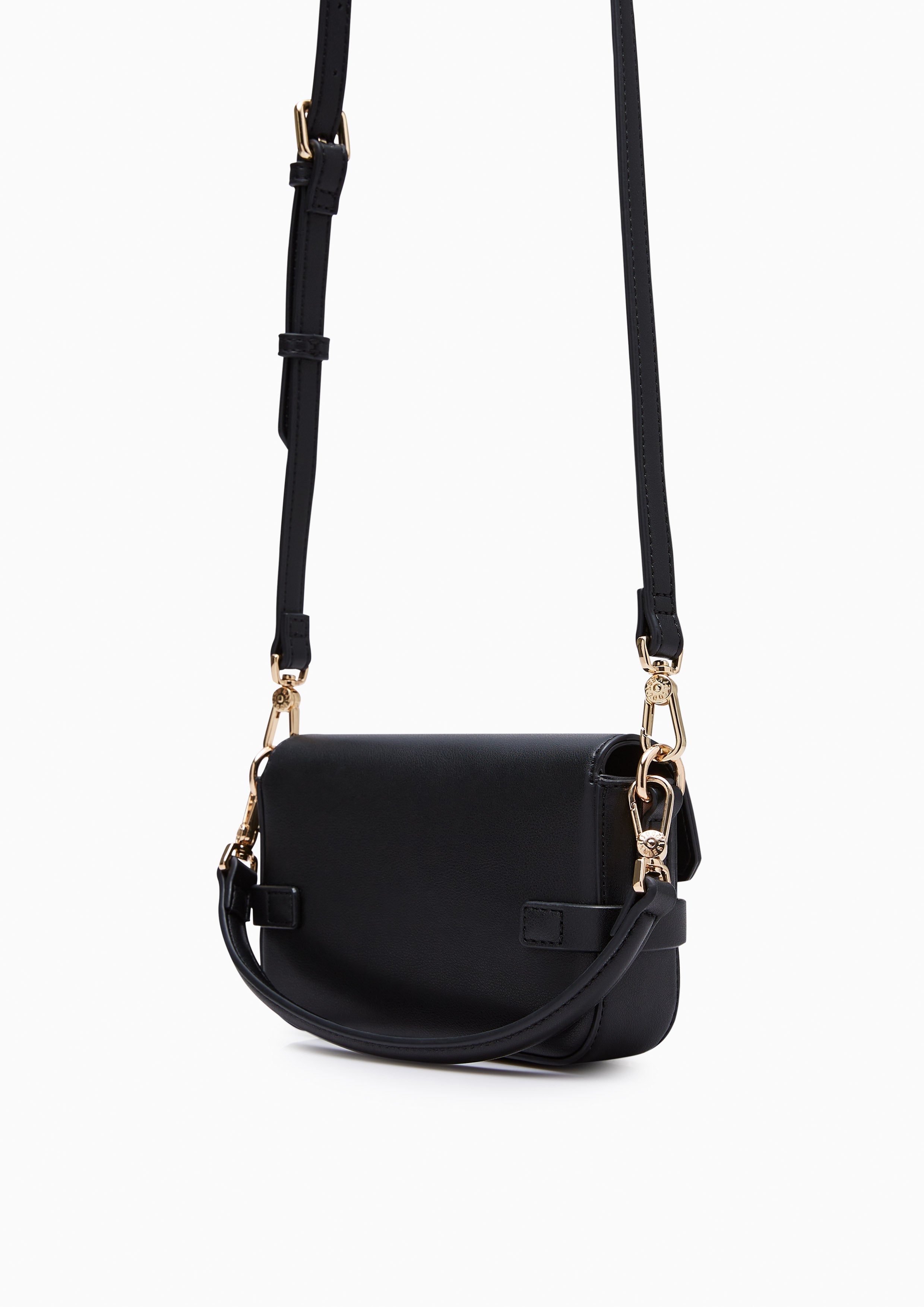 Fineness Marble Mini Crossbody Bag Black - Lyn TH