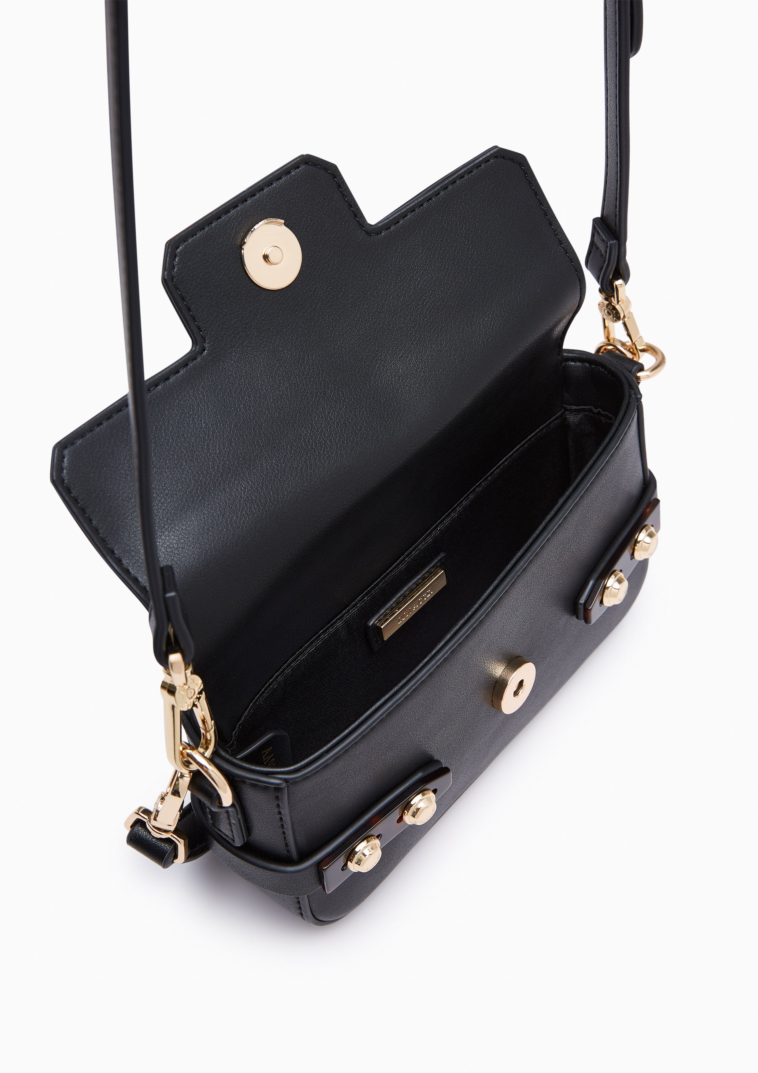 Fineness Marble Mini Crossbody Bag Black - Lyn TH