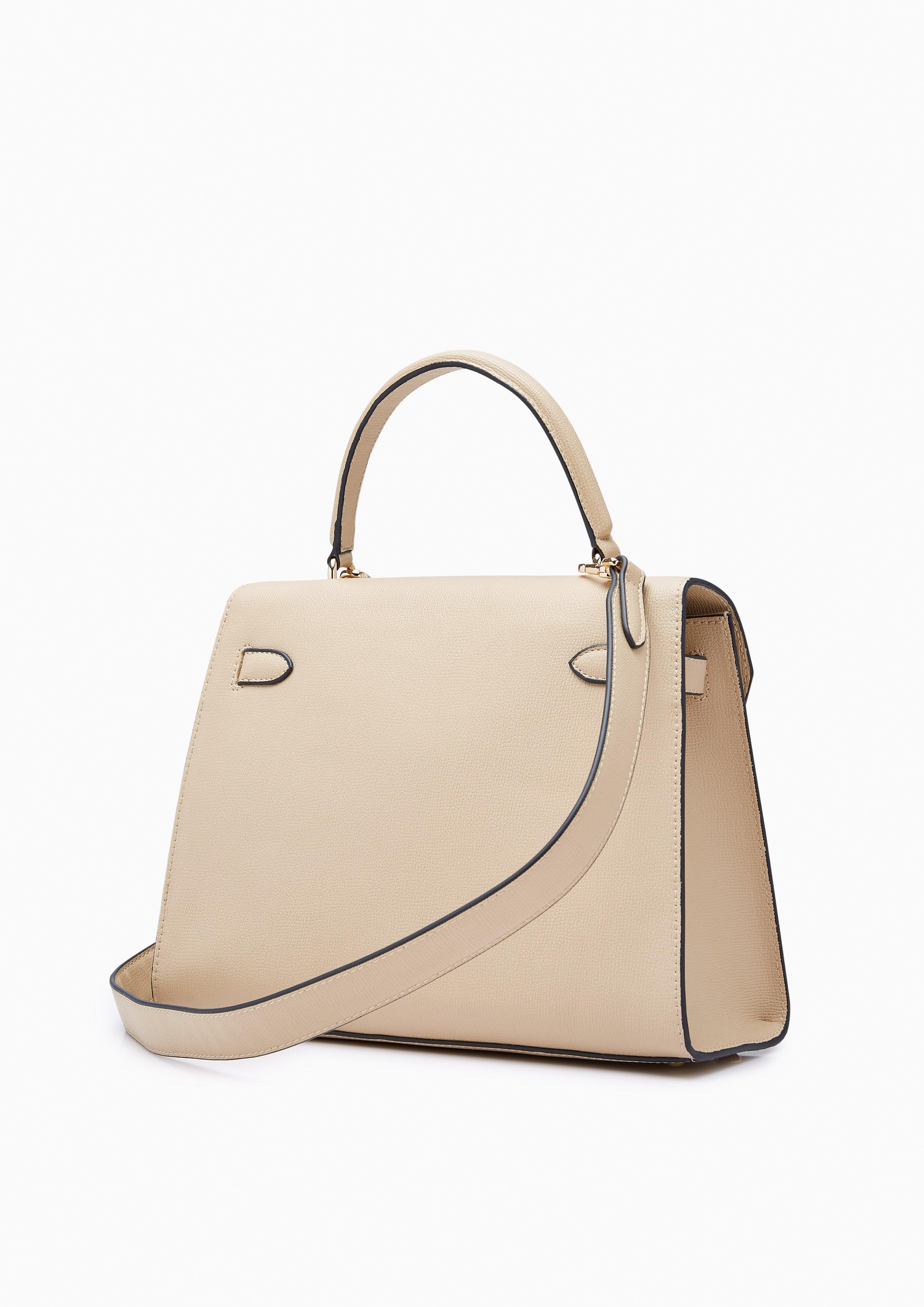 Raff Pocket L Handbag Beige - Lyn TH