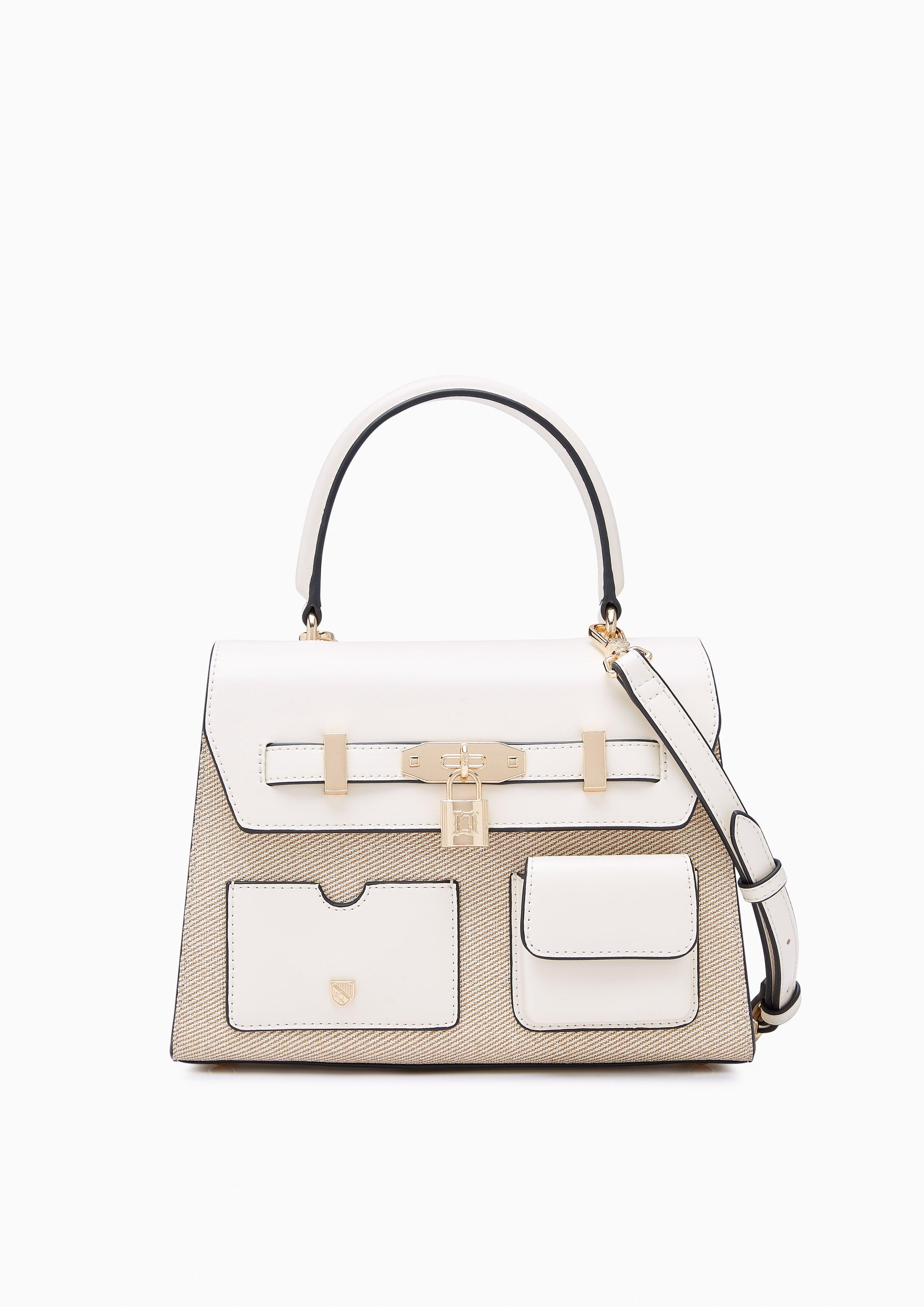 Raff Pocket M Handbag Ivory - Lyn TH