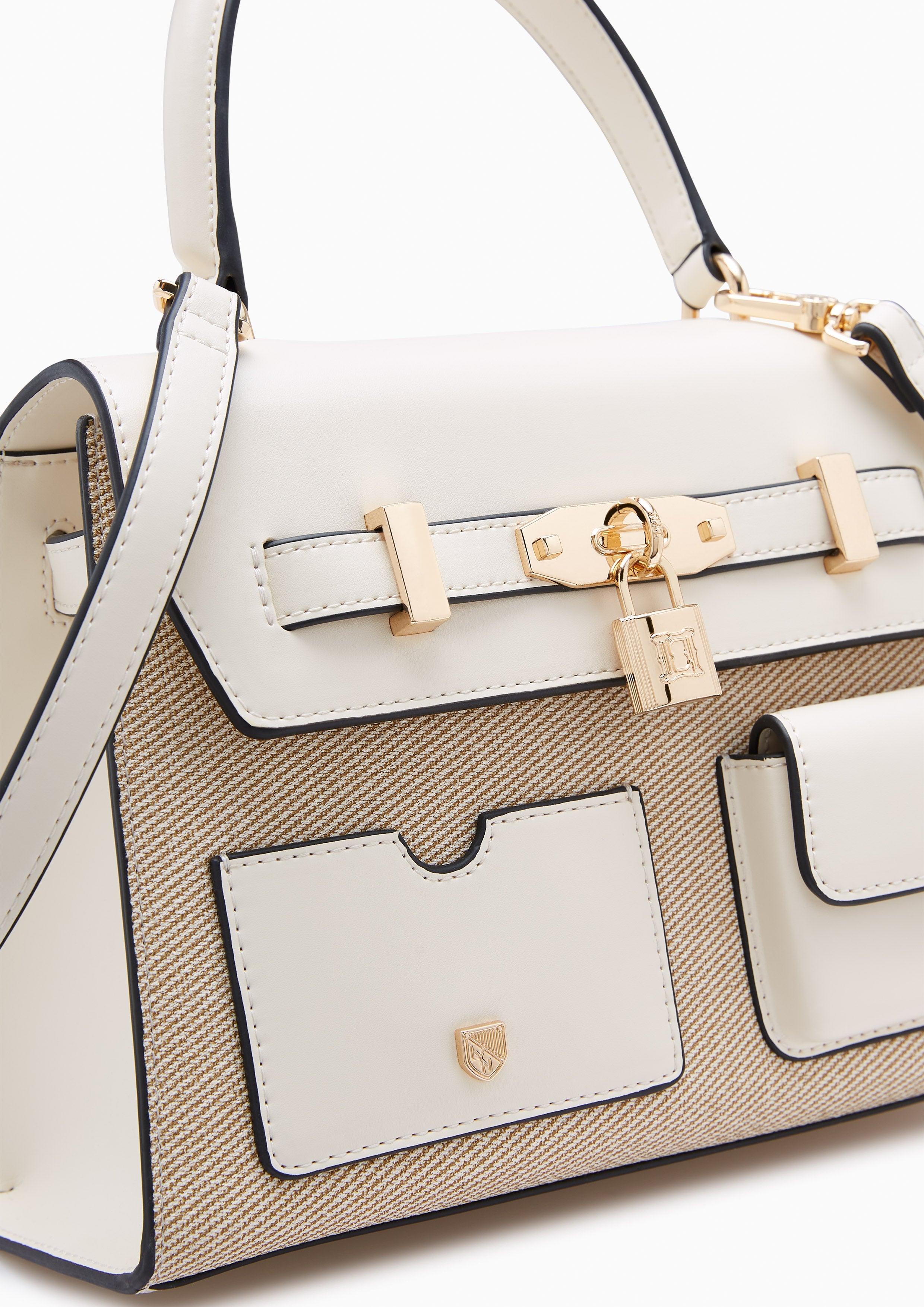 Raff Pocket M Handbag Ivory - Lyn TH