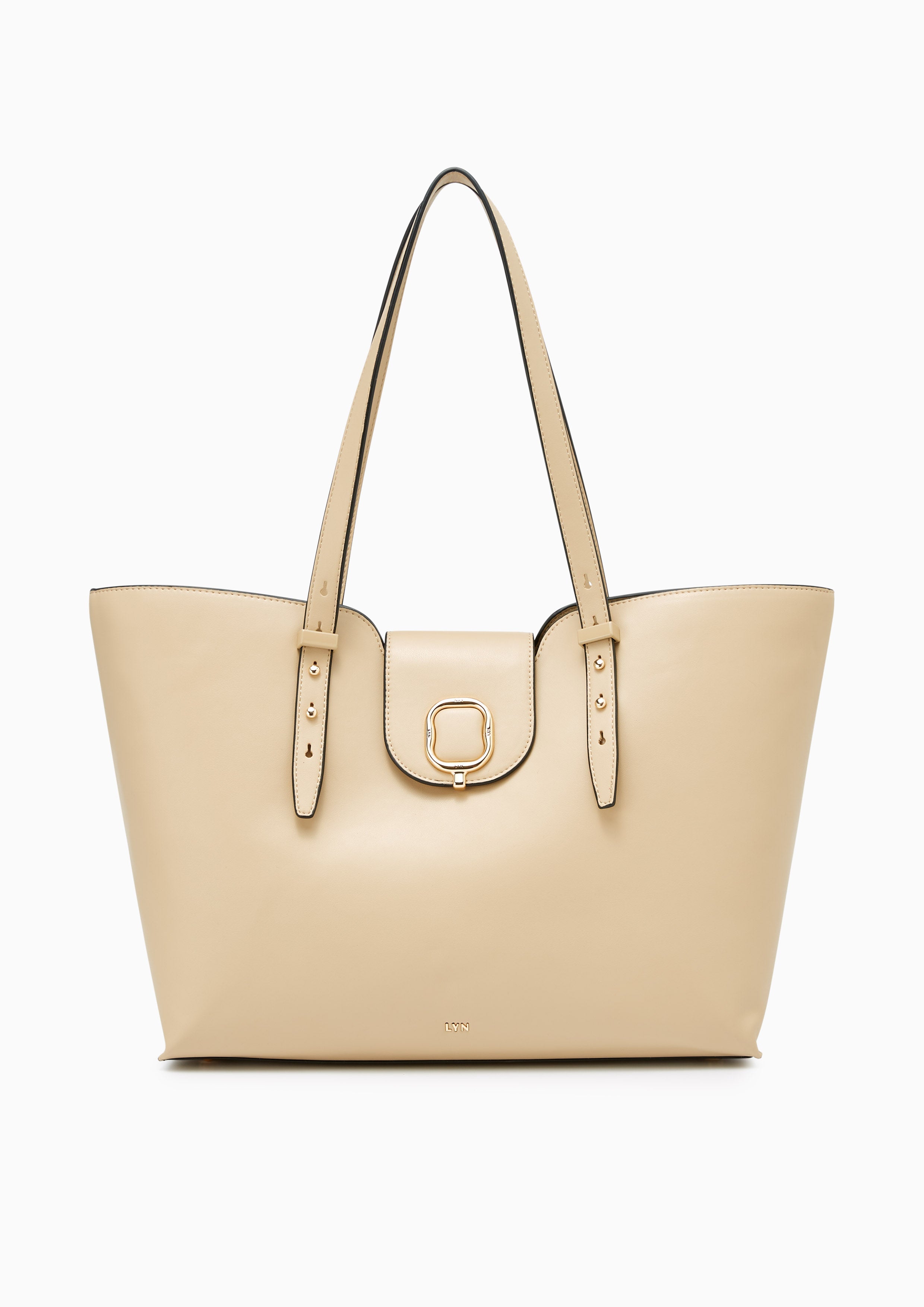 Polaris L Tote Bag Beige - Lyn TH