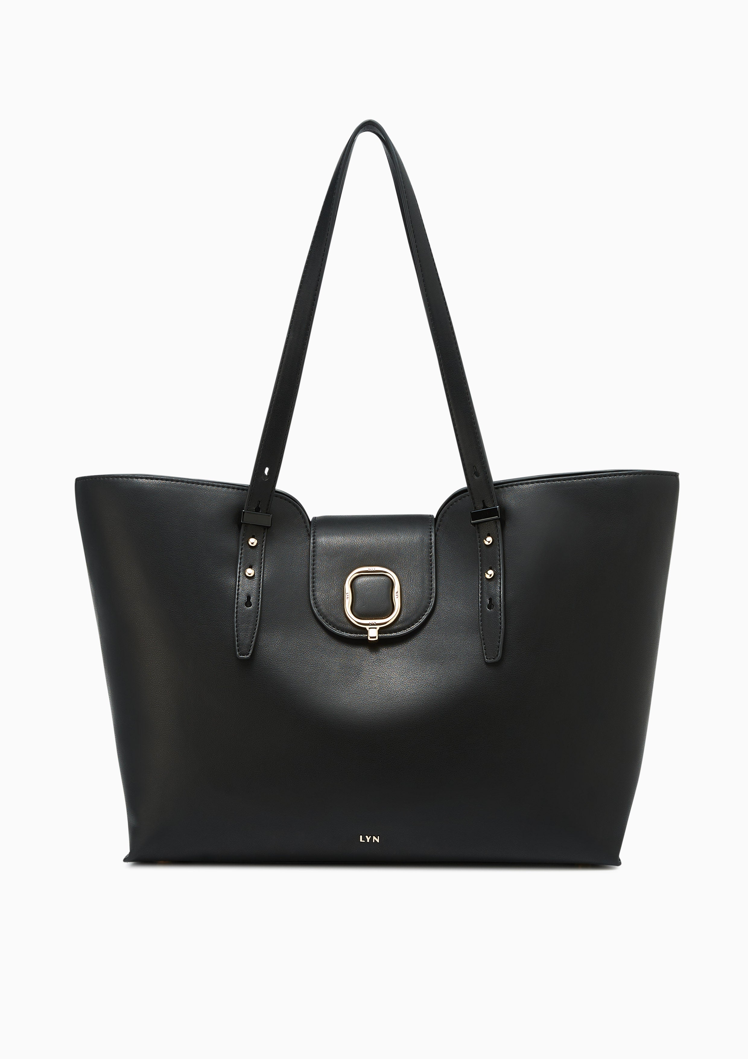 Polaris L Tote Bag Black - Lyn TH