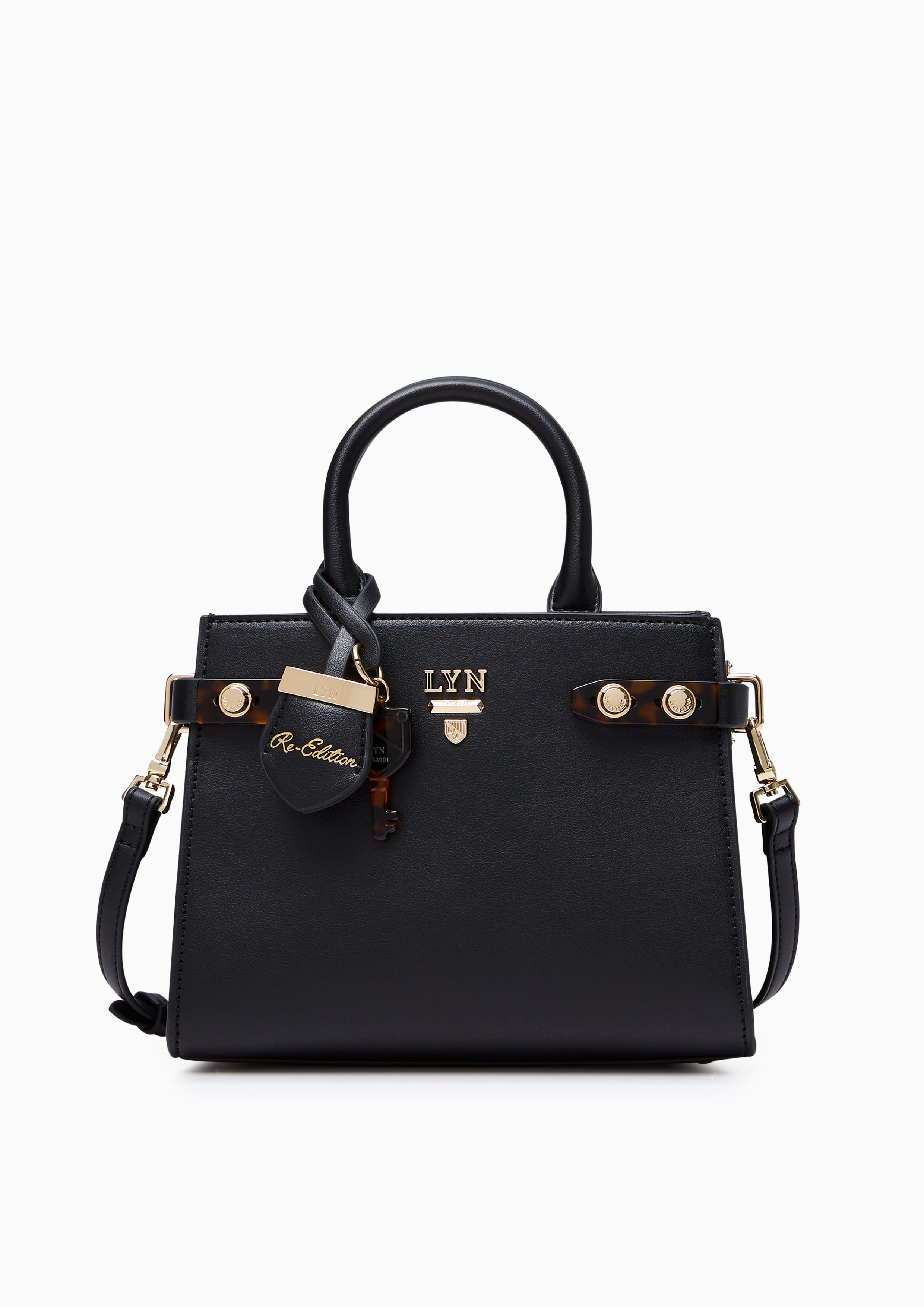 Re-Edit Marble S Tote Bag Black - Lyn TH