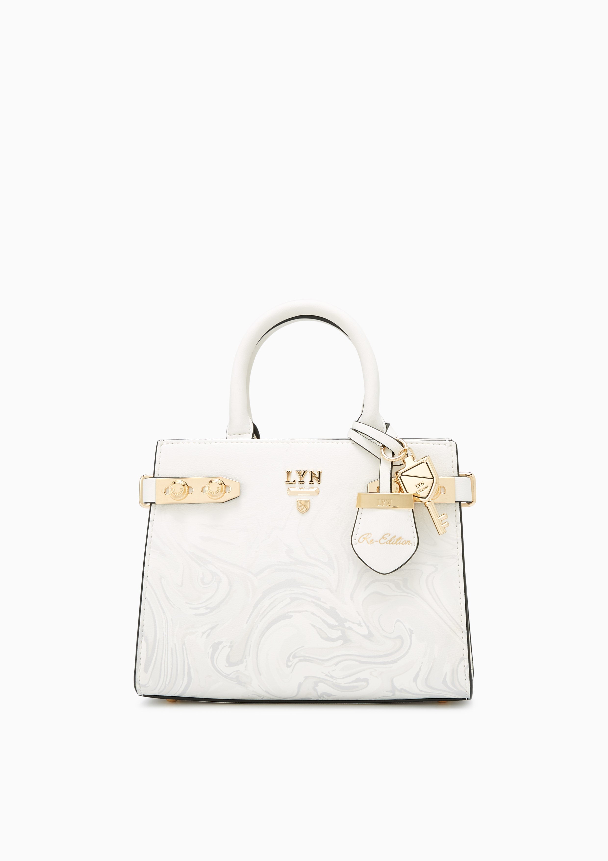 Re-Edit Marble S Tote Bag Light Grey - Lyn TH