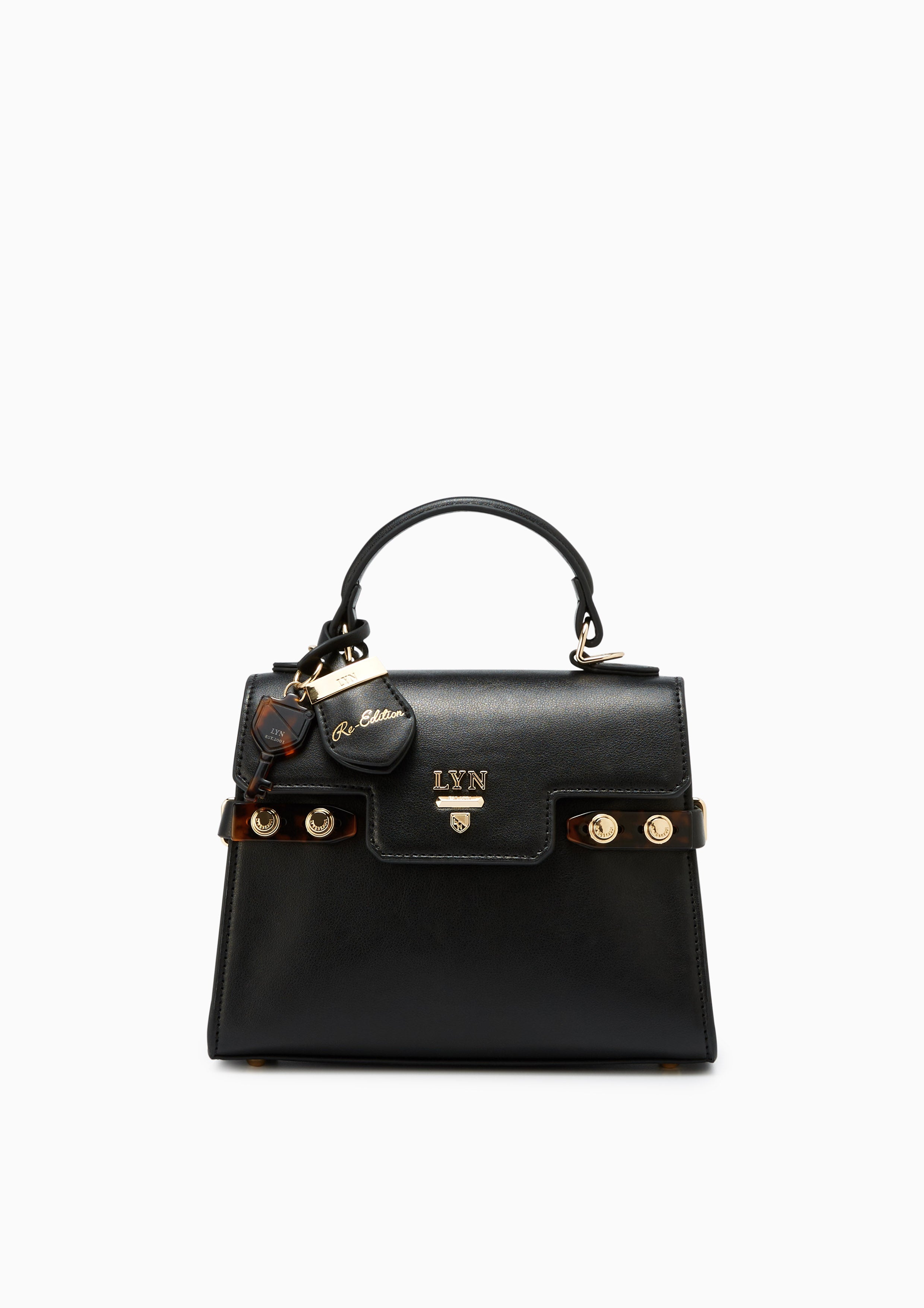 Re-Edit Marble S Handbag Black - Lyn TH