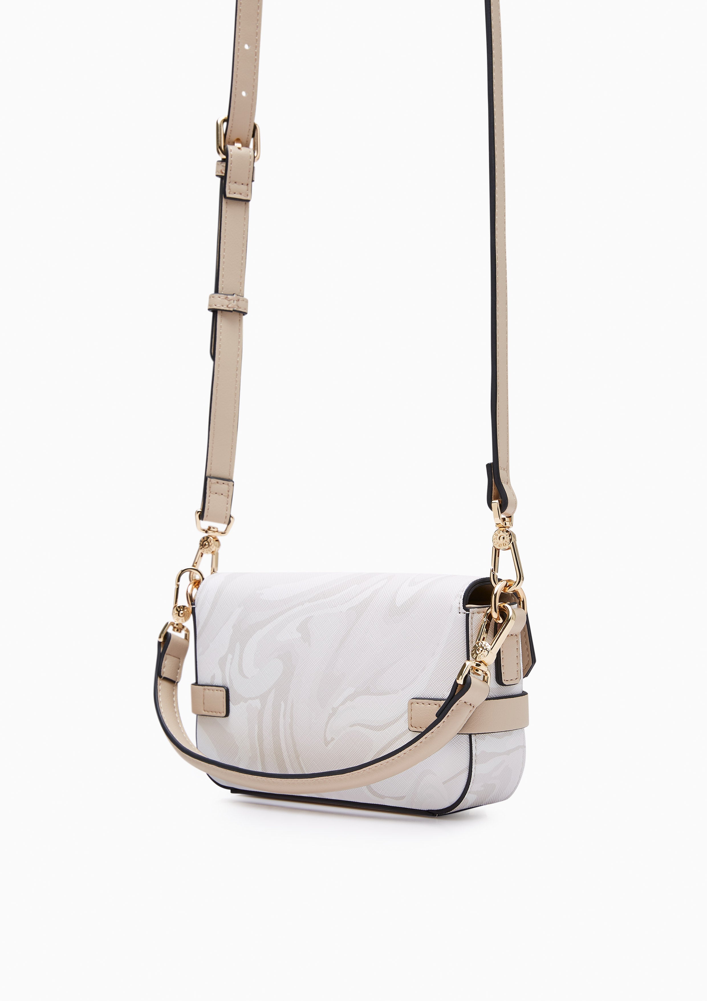 Fineness Marble Mini Crossbody Bag Printed Beige - Lyn TH