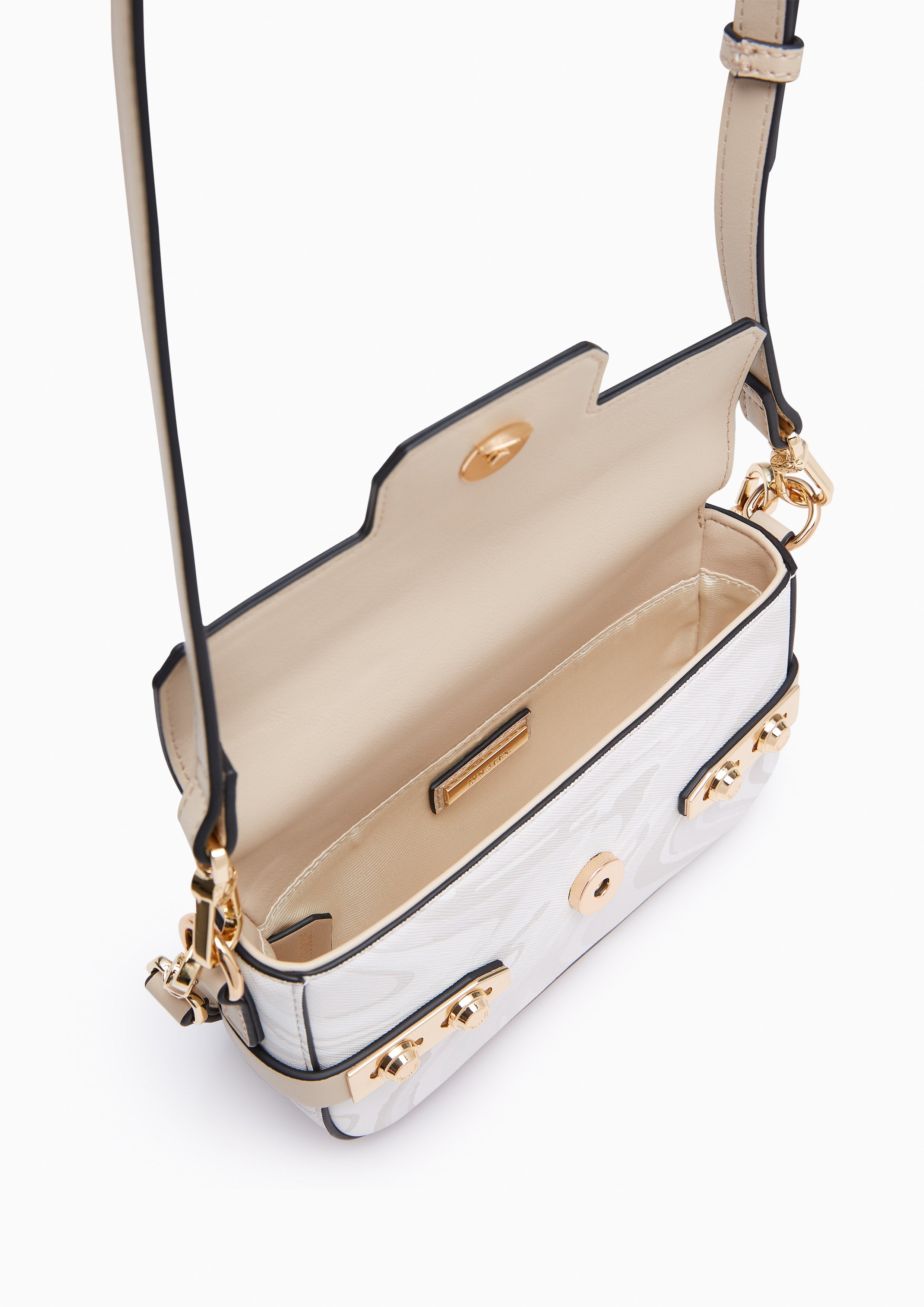 Fineness Marble Mini Crossbody Bag Printed Beige - Lyn TH