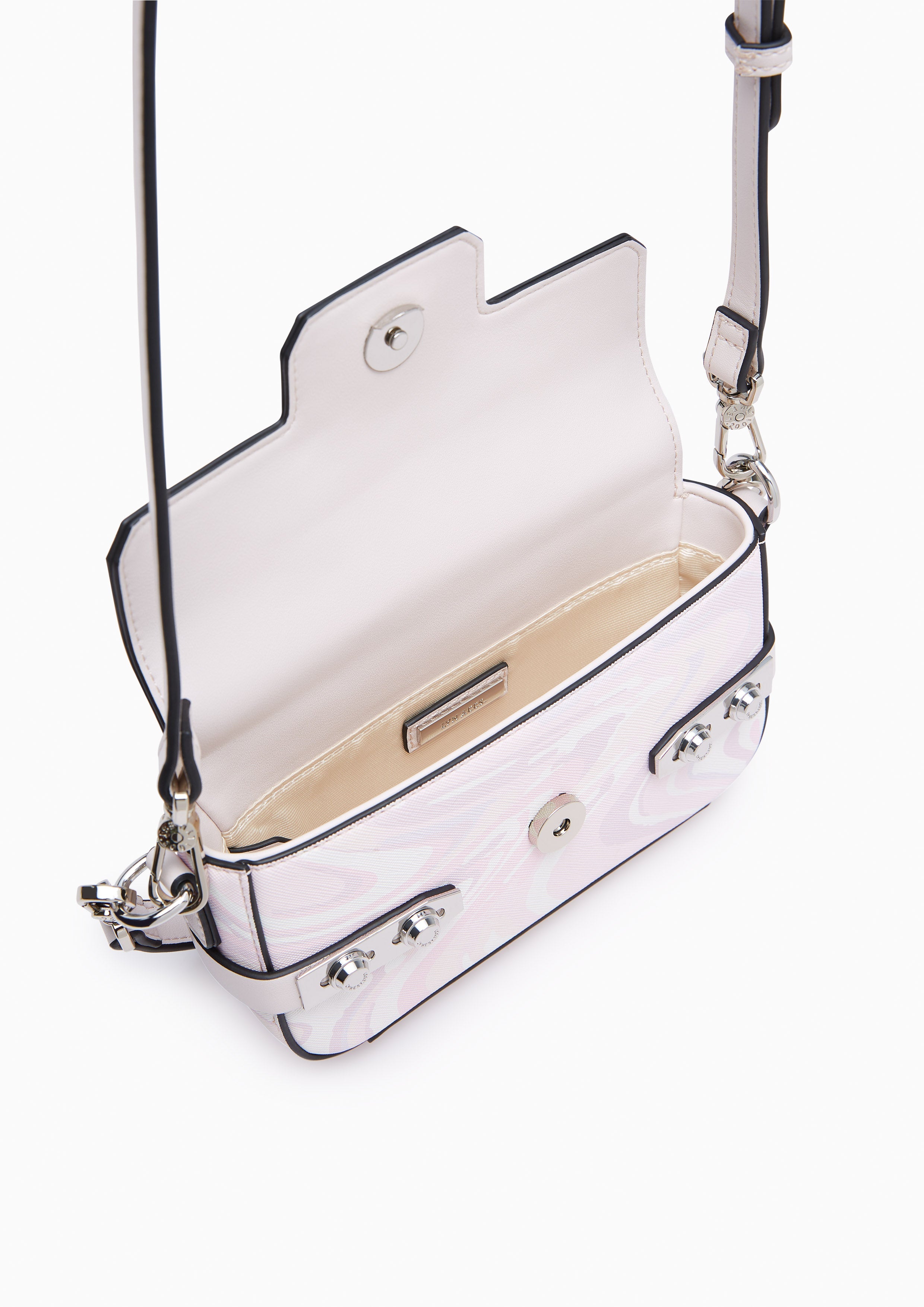 Fineness Marble Mini Crossbody Bag Light Pink - Lyn TH