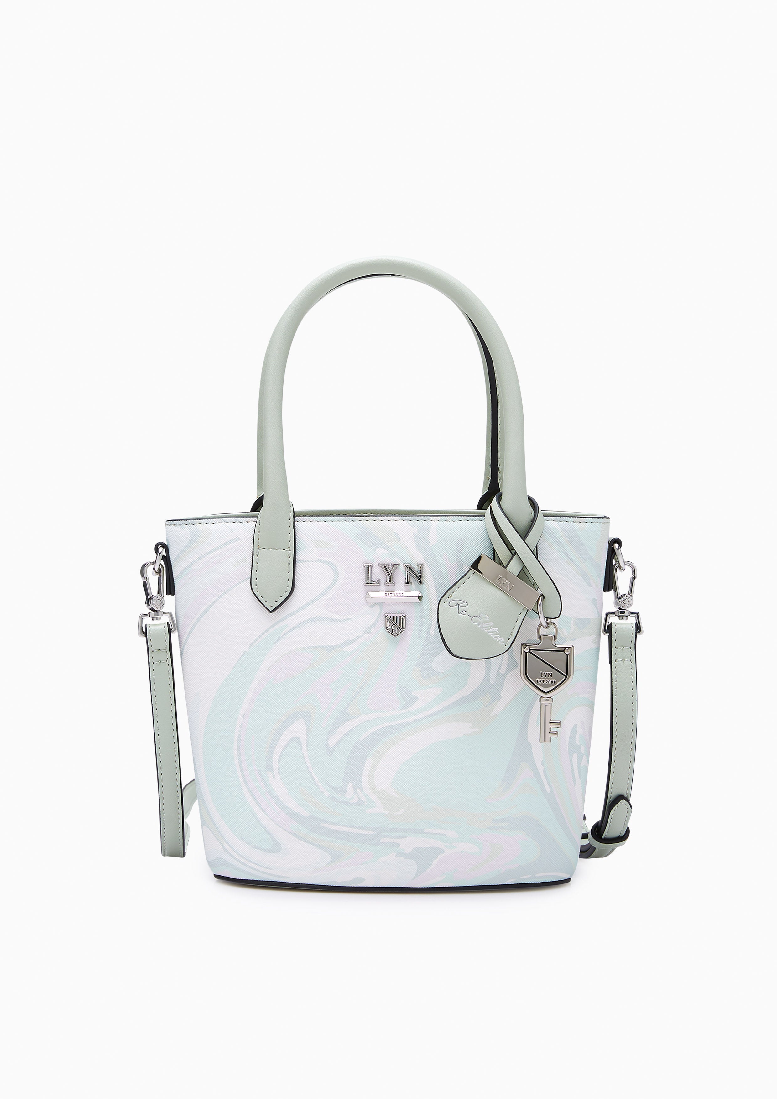 Re-Edit Marble Mini Tote Bag Green - Lyn TH